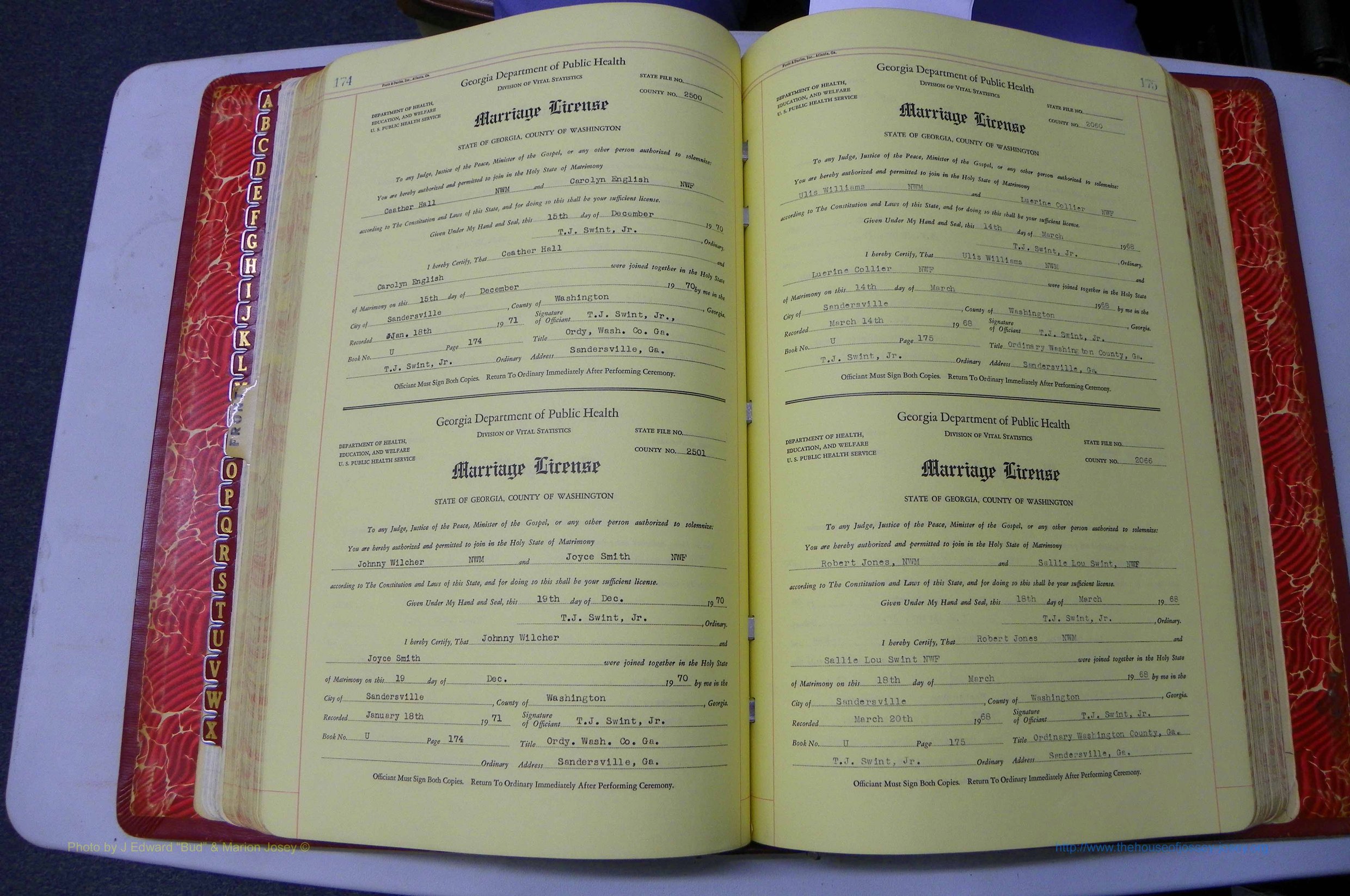 Washington Co, GA, Mar. Book U, Col, P 174-175.JPG