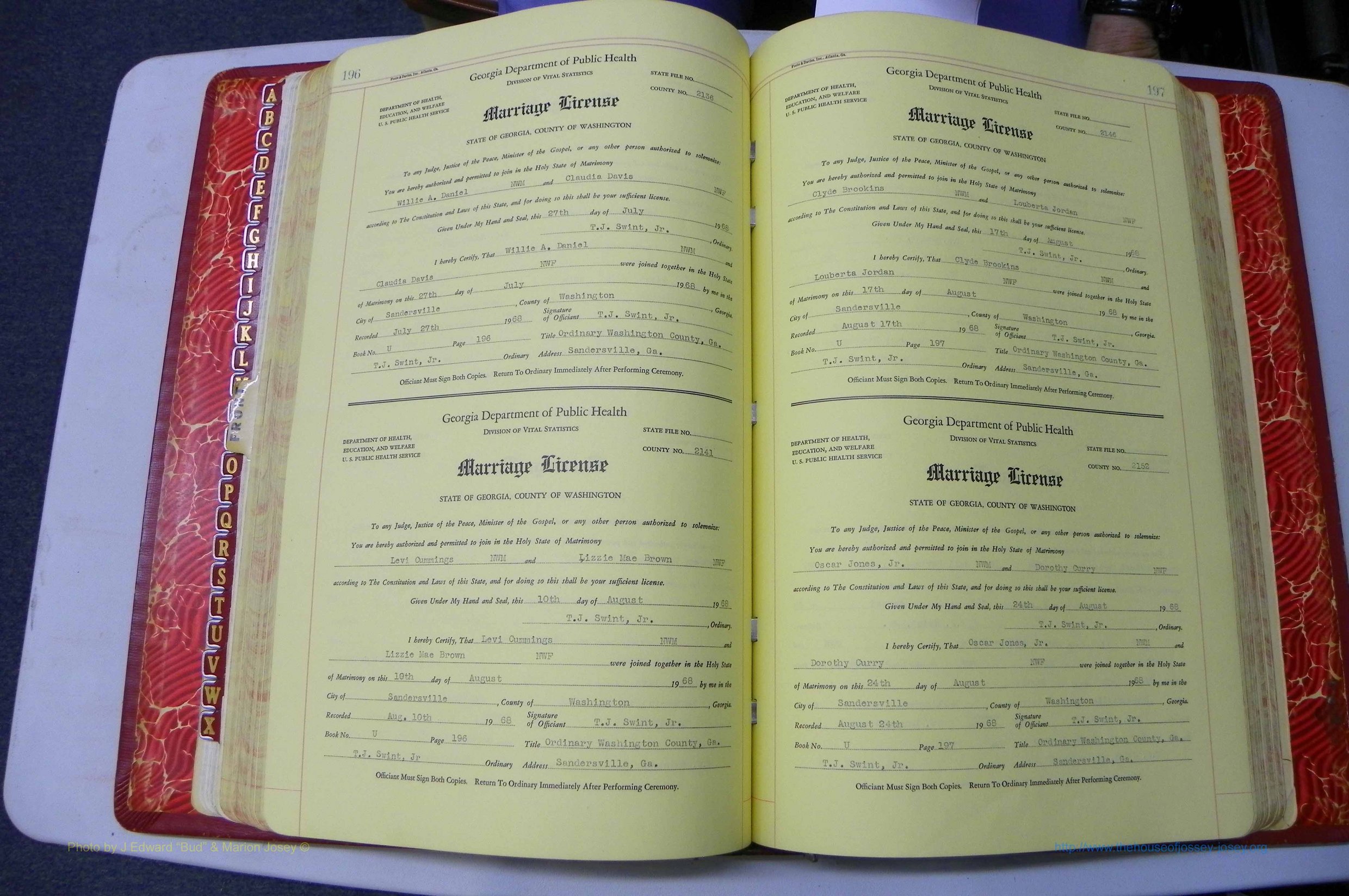 Washington Co, GA, Mar. Book U, Col, P 196-197.JPG