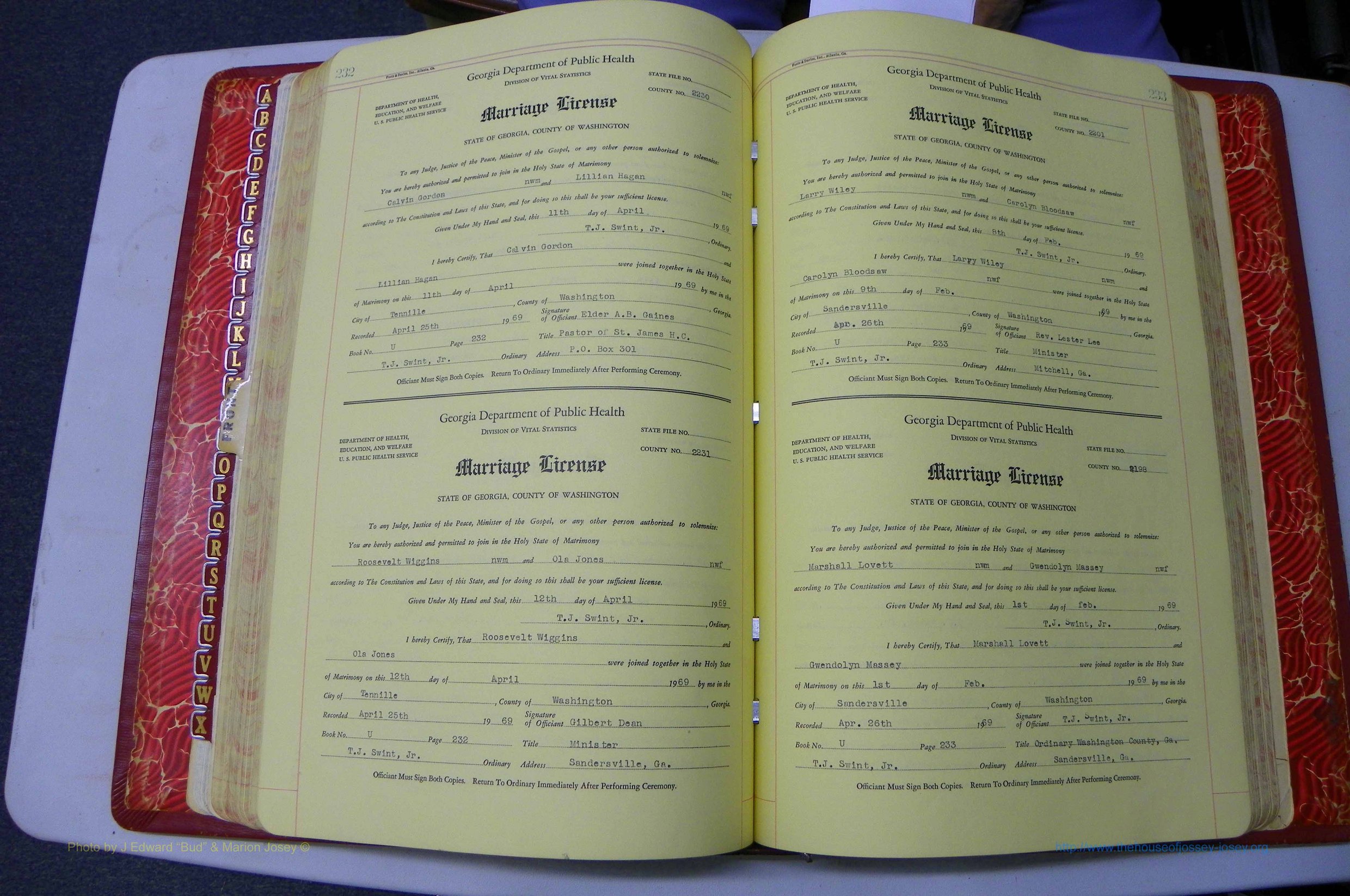 Washington Co, GA, Mar. Book U, Col, P 232-233.JPG