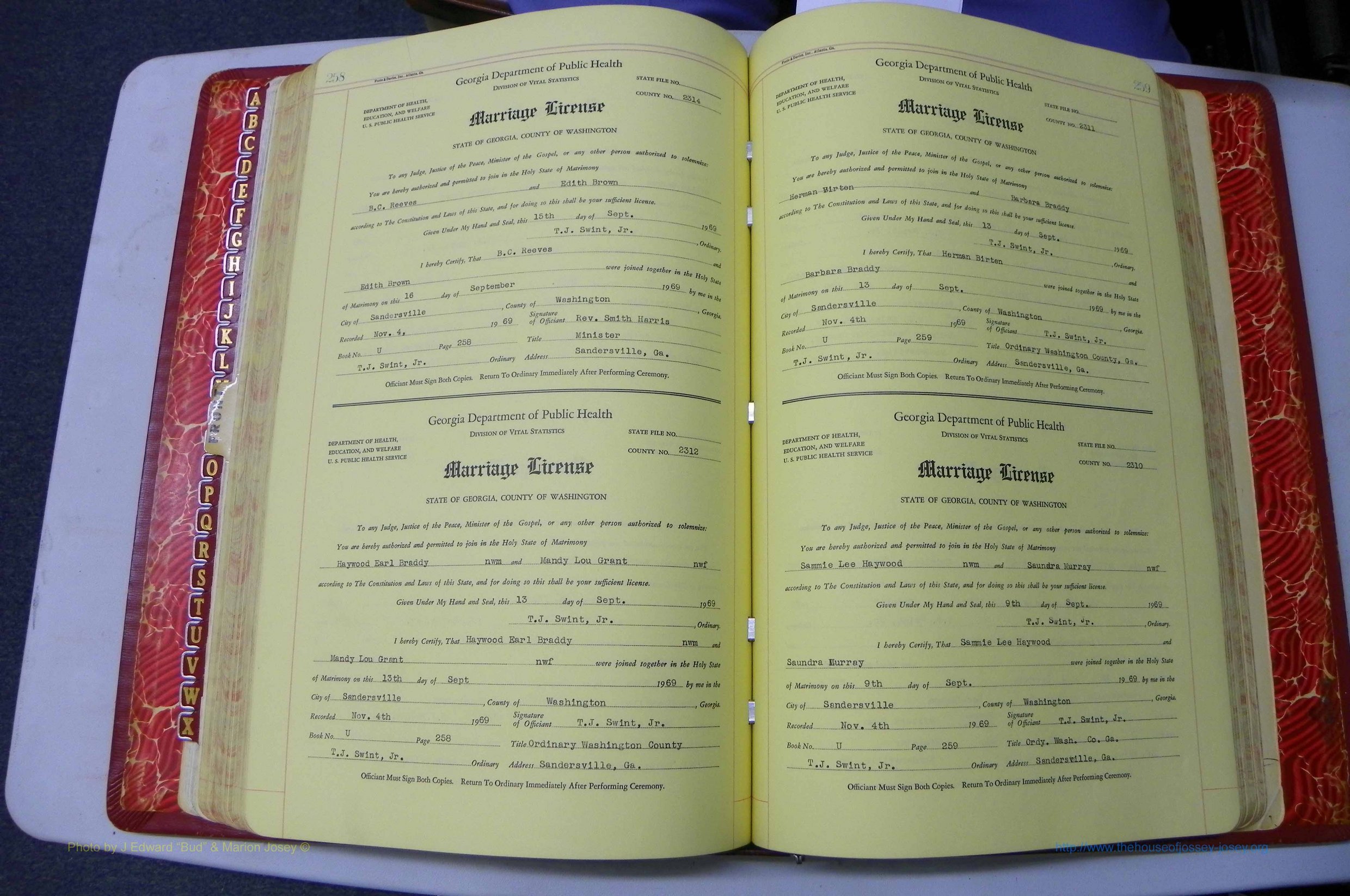 Washington Co, GA, Mar. Book U, Col, P 258-259.JPG