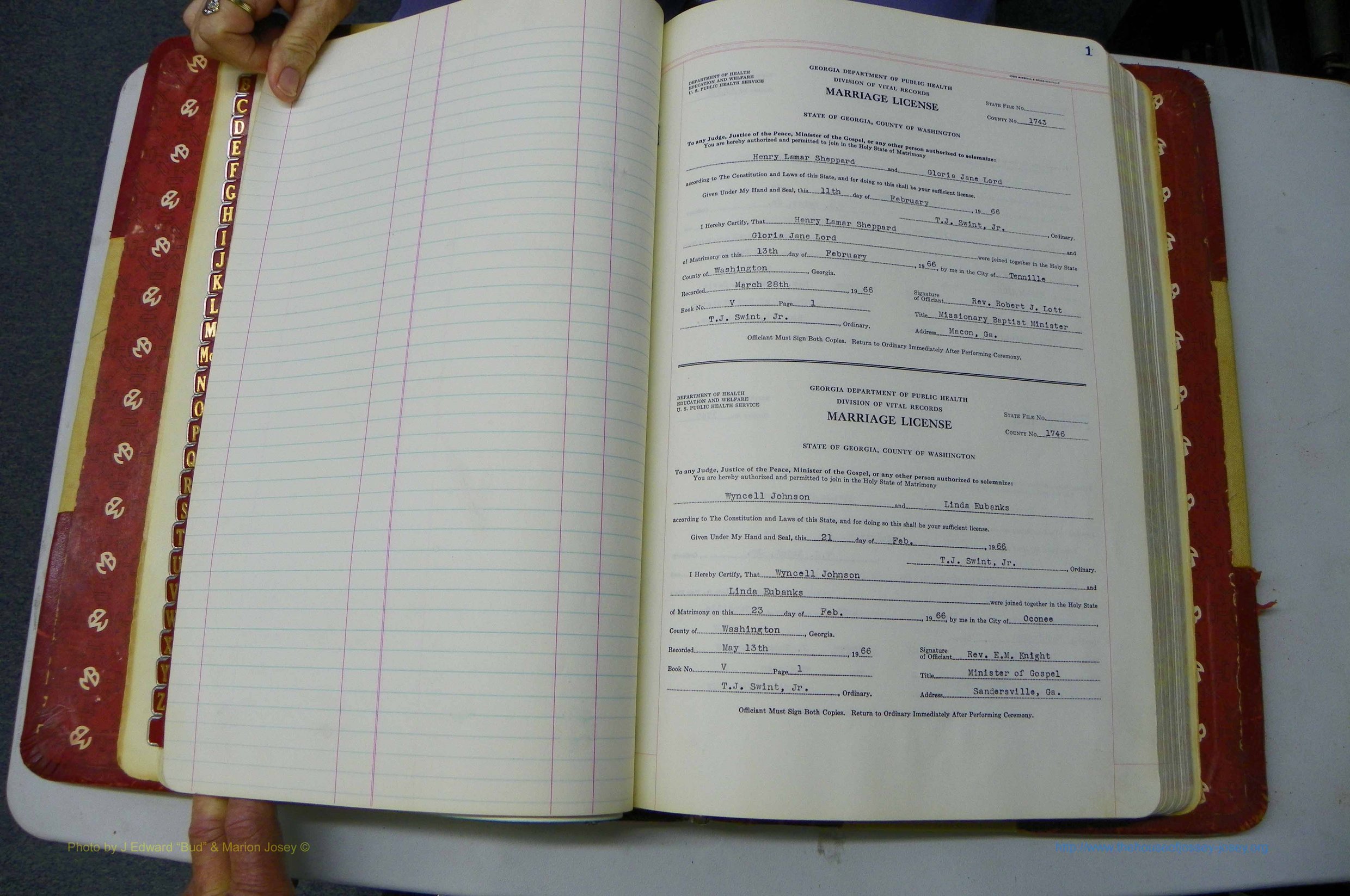 Was GA, Mar. Book V, 1966 - 1975, White, P 001.JPG