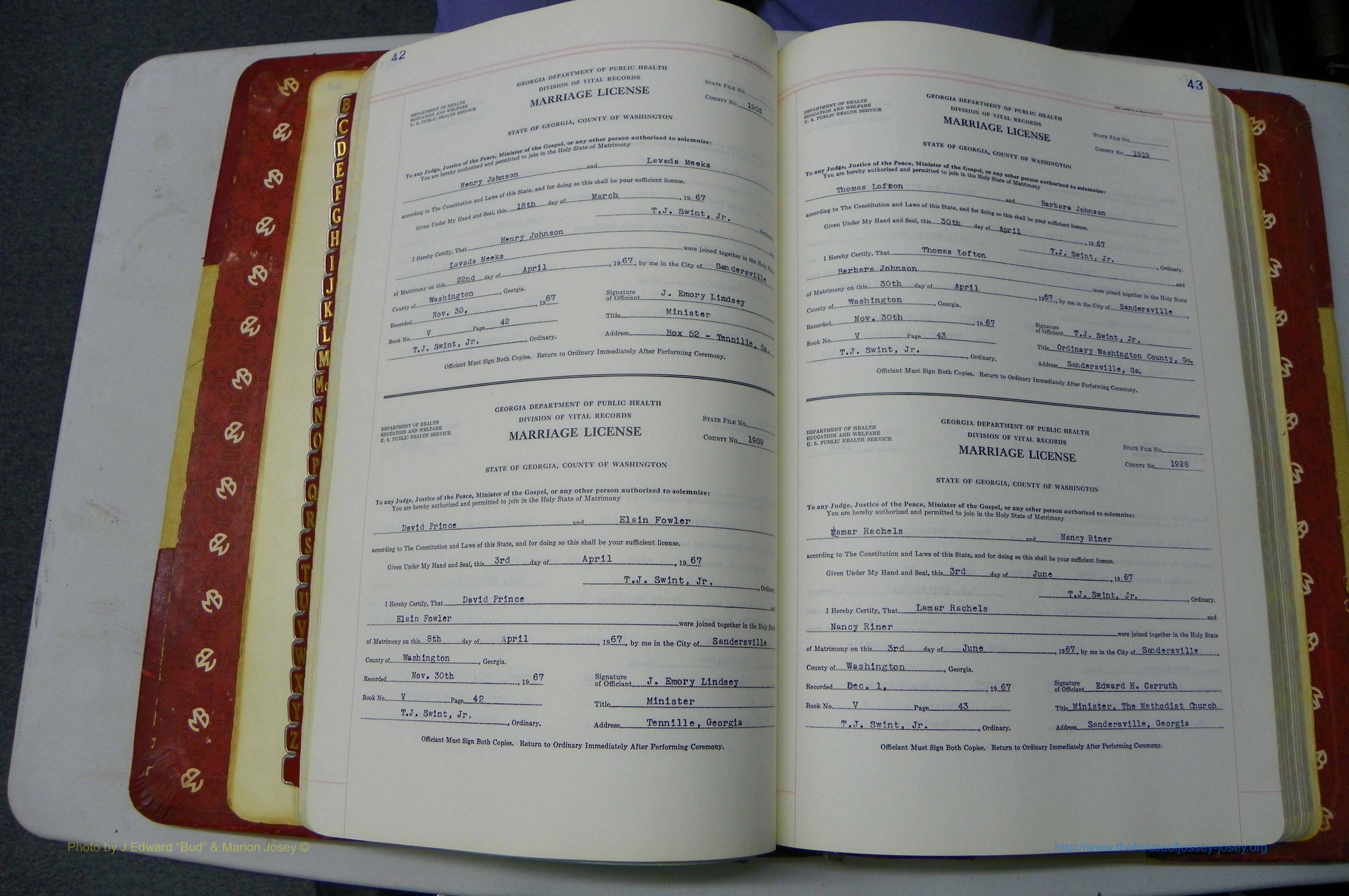 Was GA, Mar. Book V, 1966 - 1975, White, P 042-043.JPG