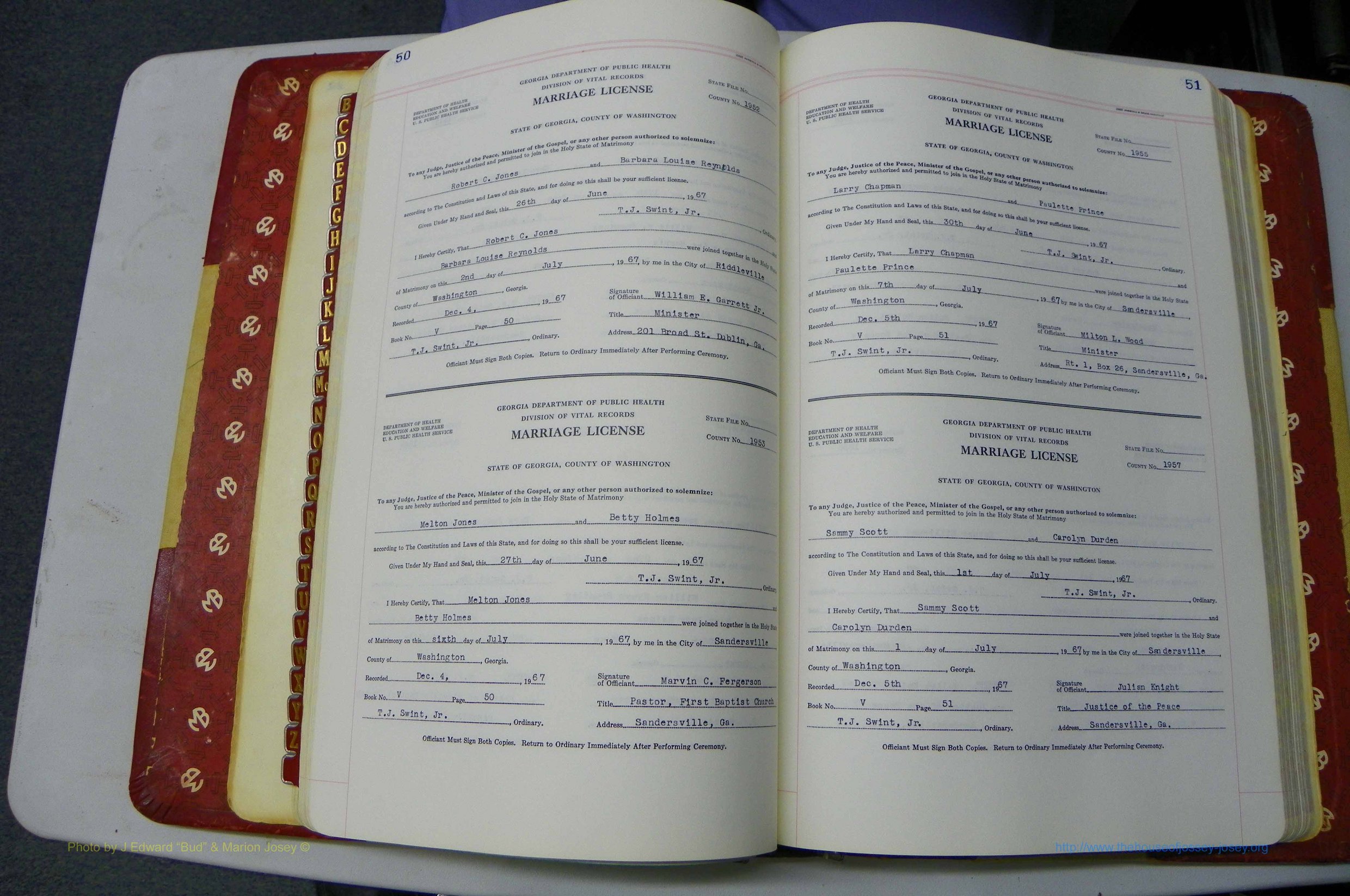Was GA, Mar. Book V, 1966 - 1975, White, P 050-051.JPG