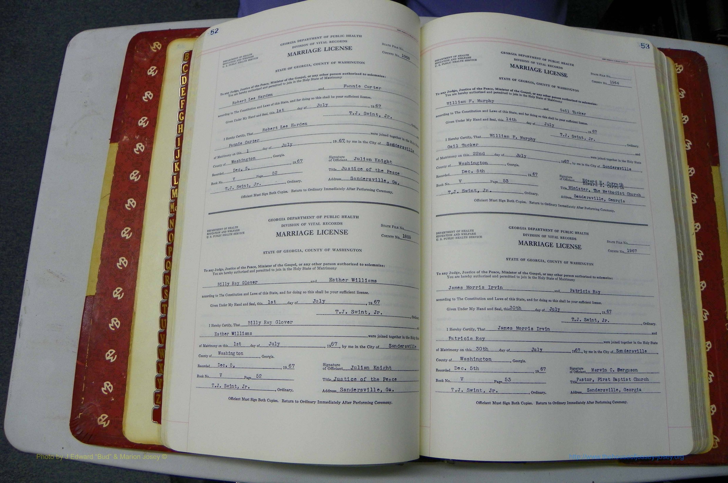 Was GA, Mar. Book V, 1966 - 1975, White, P 052-053.JPG