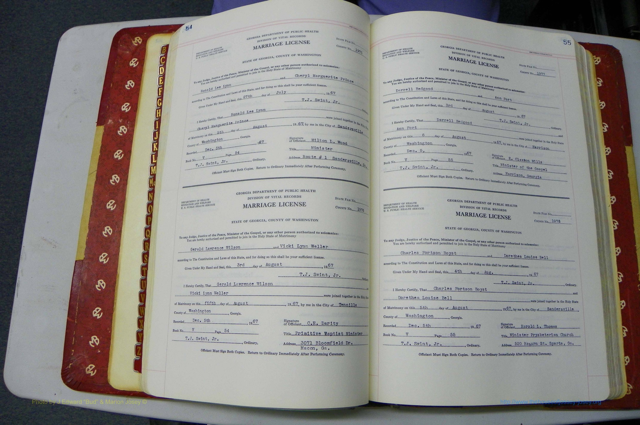 Was GA, Mar. Book V, 1966 - 1975, White, P 054-055.JPG