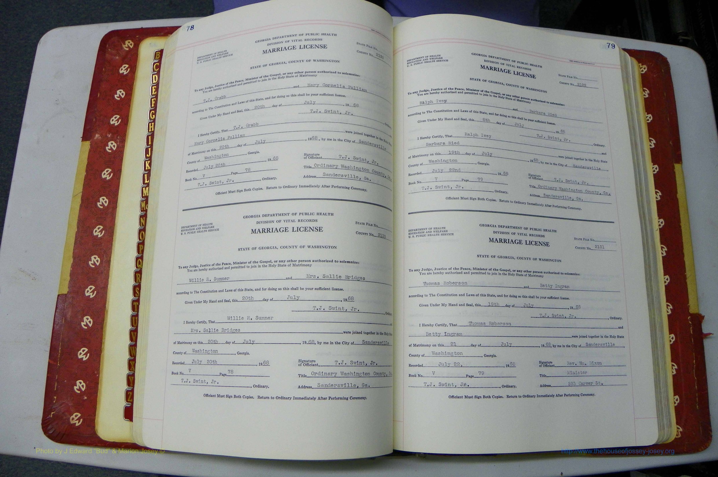 Was GA, Mar. Book V, 1966 - 1975, White, P 078-079.JPG