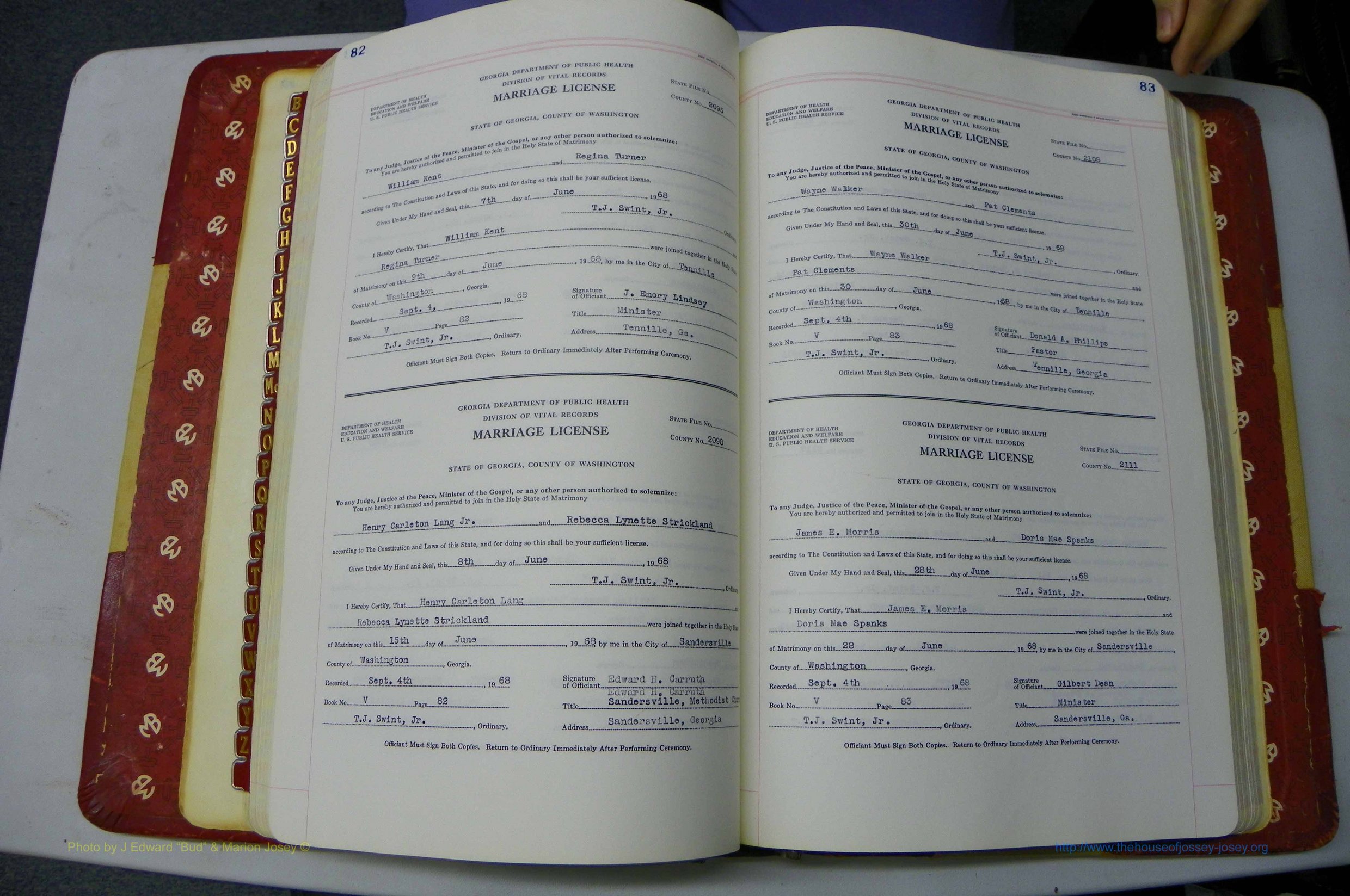 Was GA, Mar. Book V, 1966 - 1975, White, P 082-083.JPG