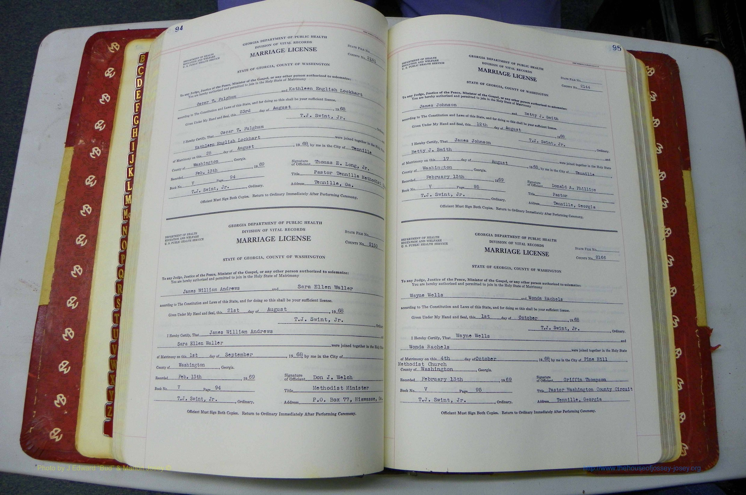 Was GA, Mar. Book V, 1966 - 1975, White, P 094-095.JPG