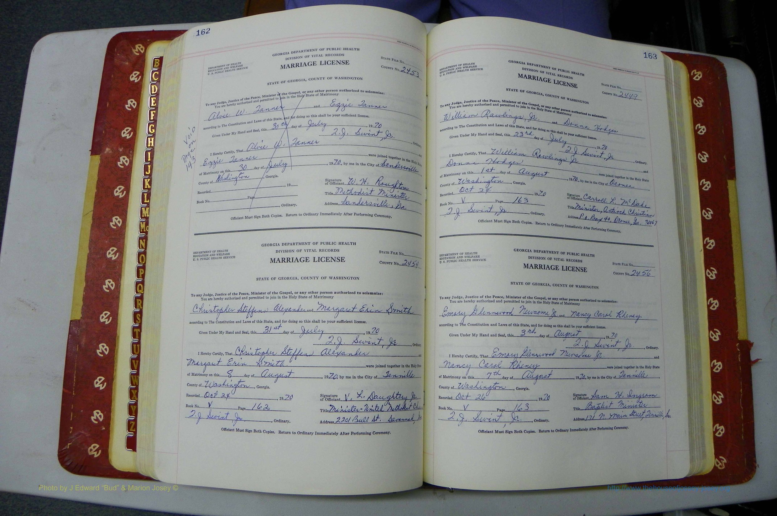 Was GA, Mar. Book V, 1966 - 1975, White, P 162-163.JPG