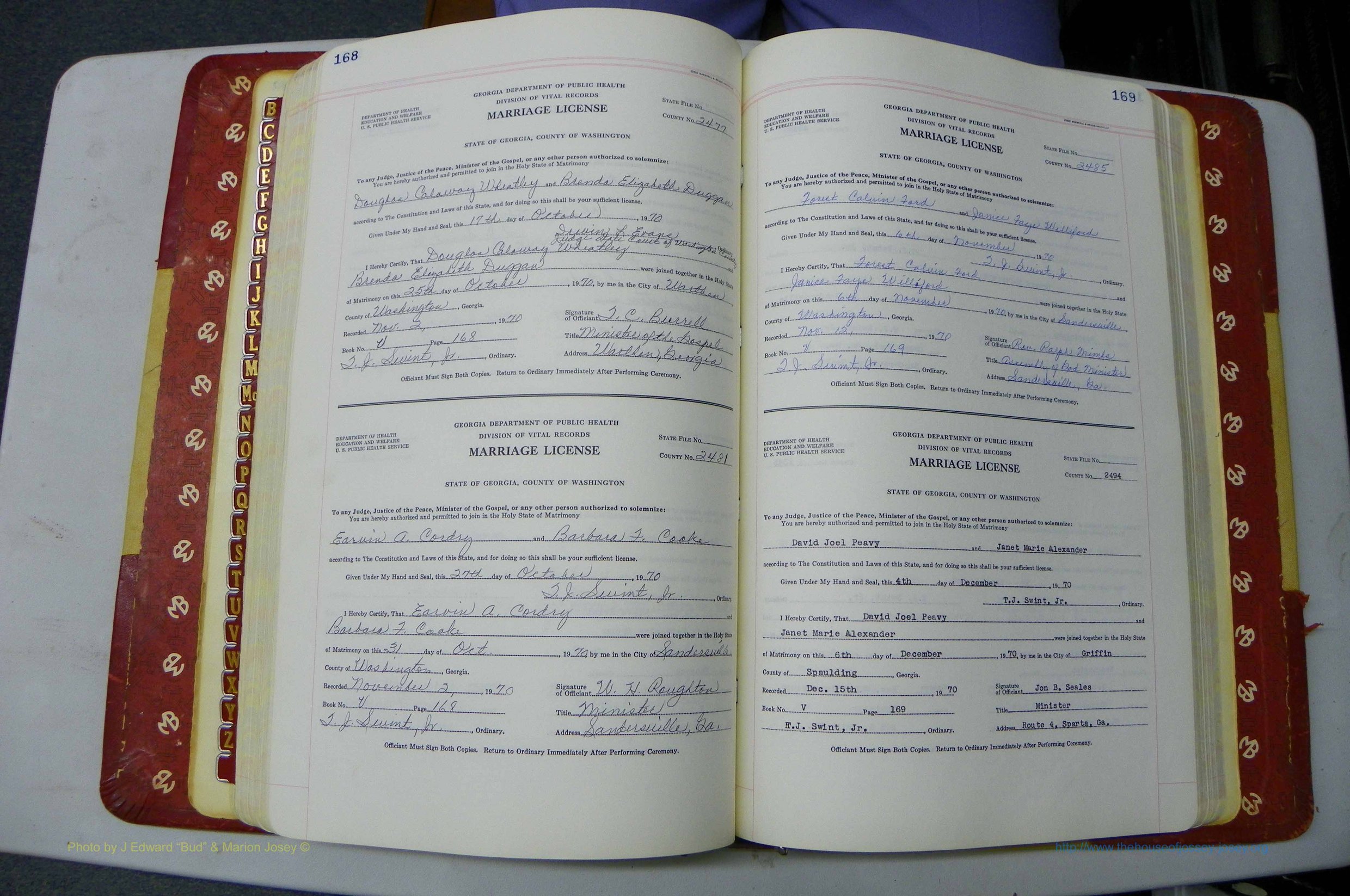 Was GA, Mar. Book V, 1966 - 1975, White, P 168-169.JPG