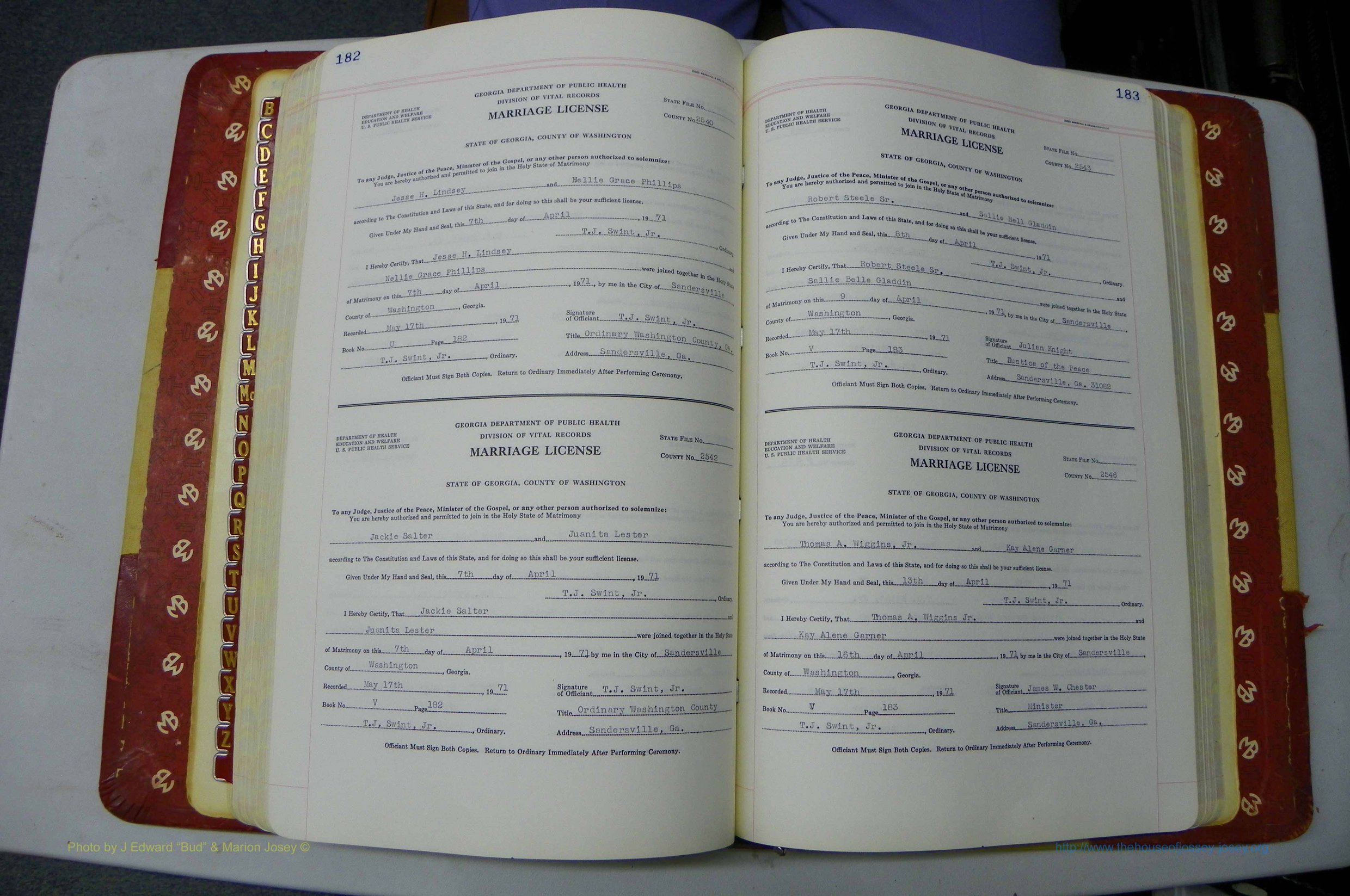 Was GA, Mar. Book V, 1966 - 1975, White, P 182-183.JPG