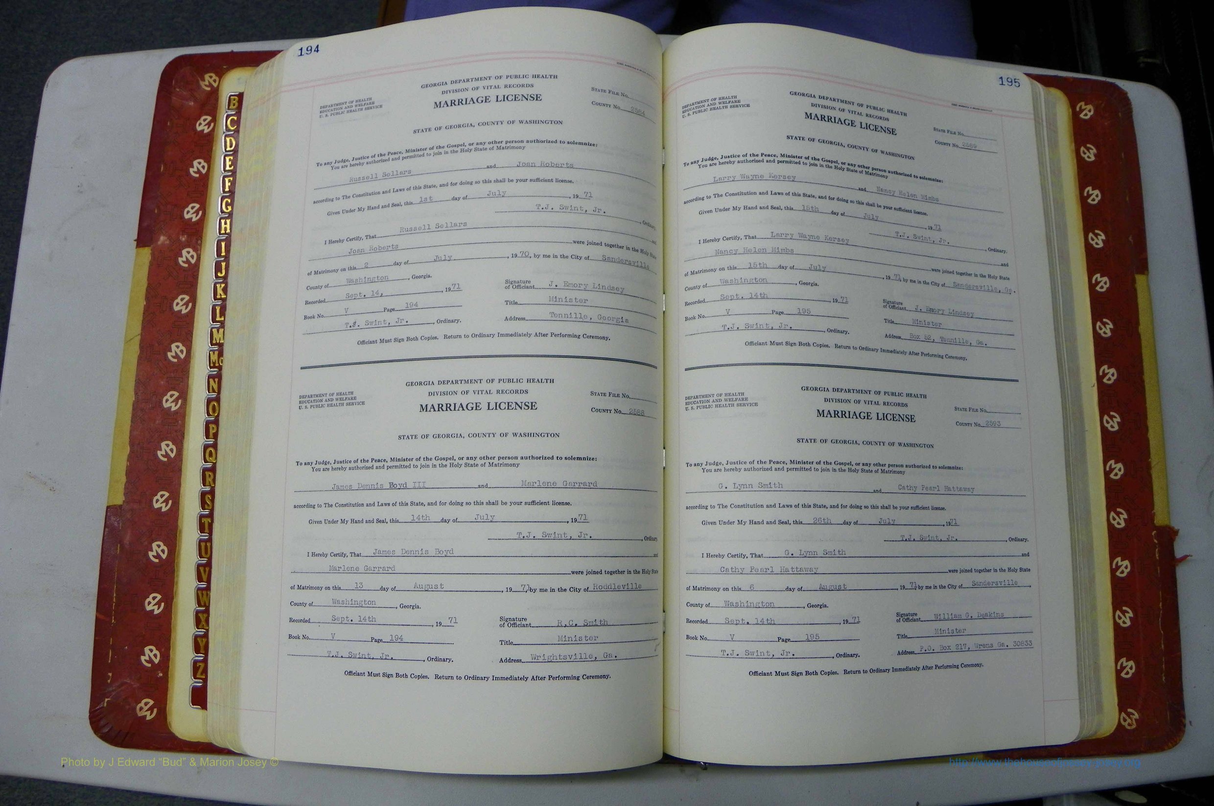 Was GA, Mar. Book V, 1966 - 1975, White, P 194-195.JPG