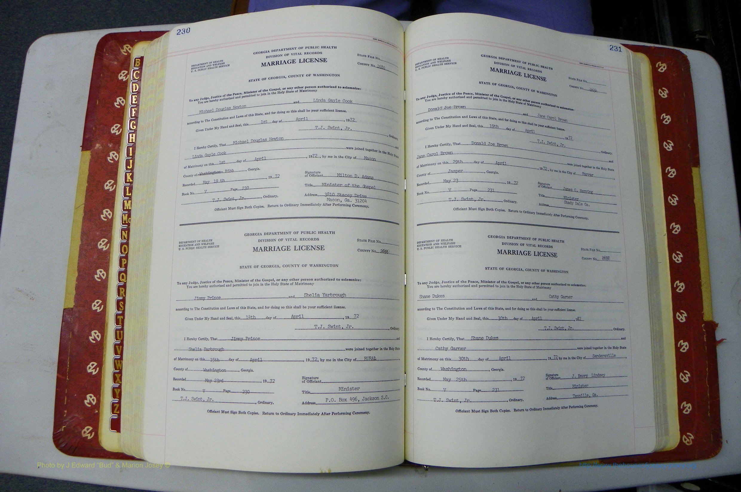 Was GA, Mar. Book V, 1966 - 1975, White, P 230-231.JPG