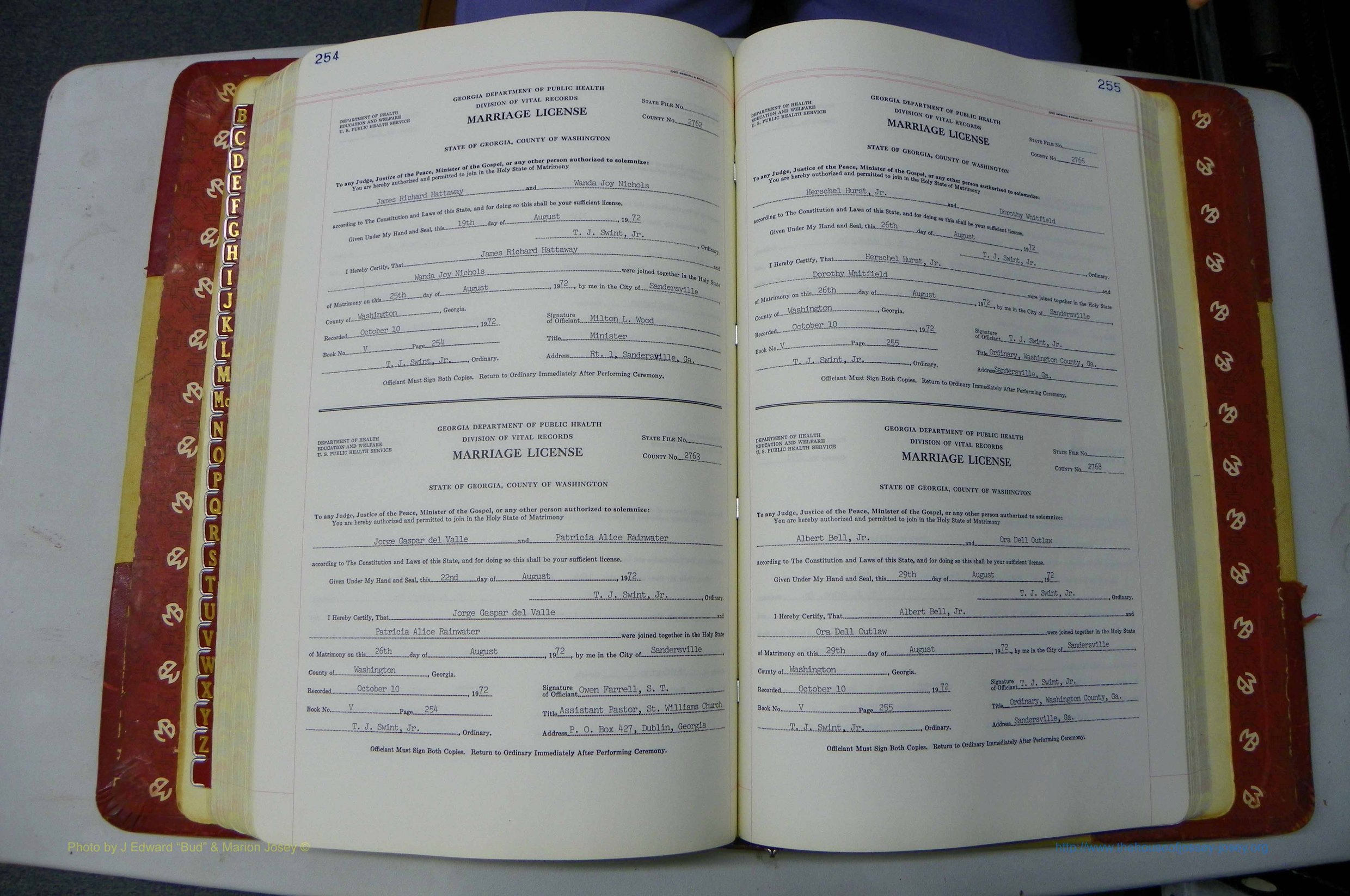 Was GA, Mar. Book V, 1966 - 1975, White, P 254-255.JPG