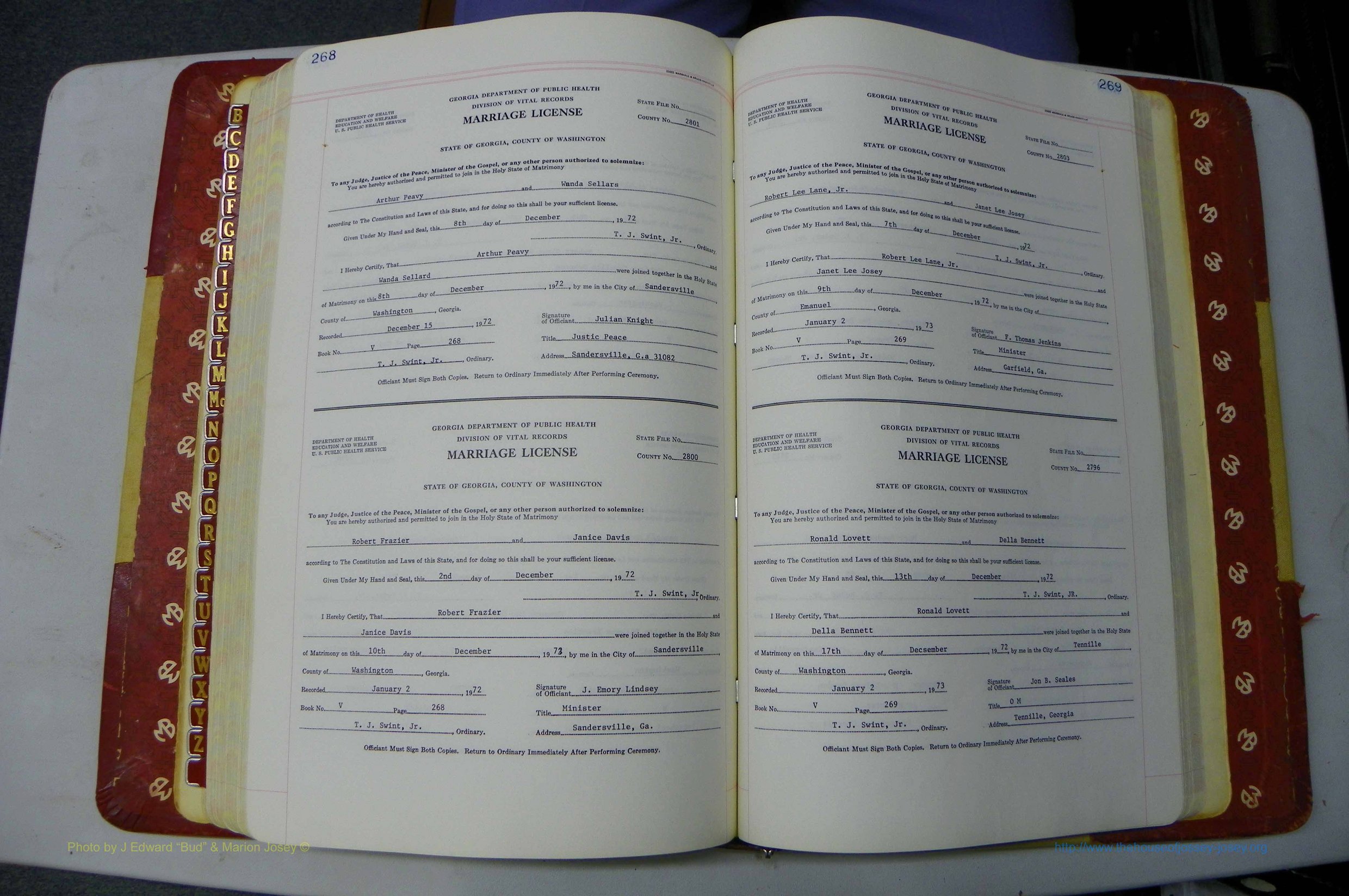 Was GA, Mar. Book V, 1966 - 1975, White, P 268-269.JPG