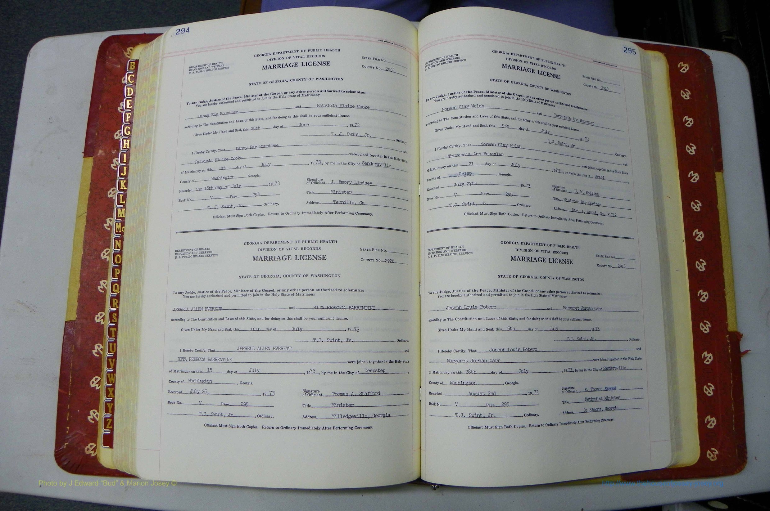 Was GA, Mar. Book V, 1966 - 1975, White, P 294-295.JPG