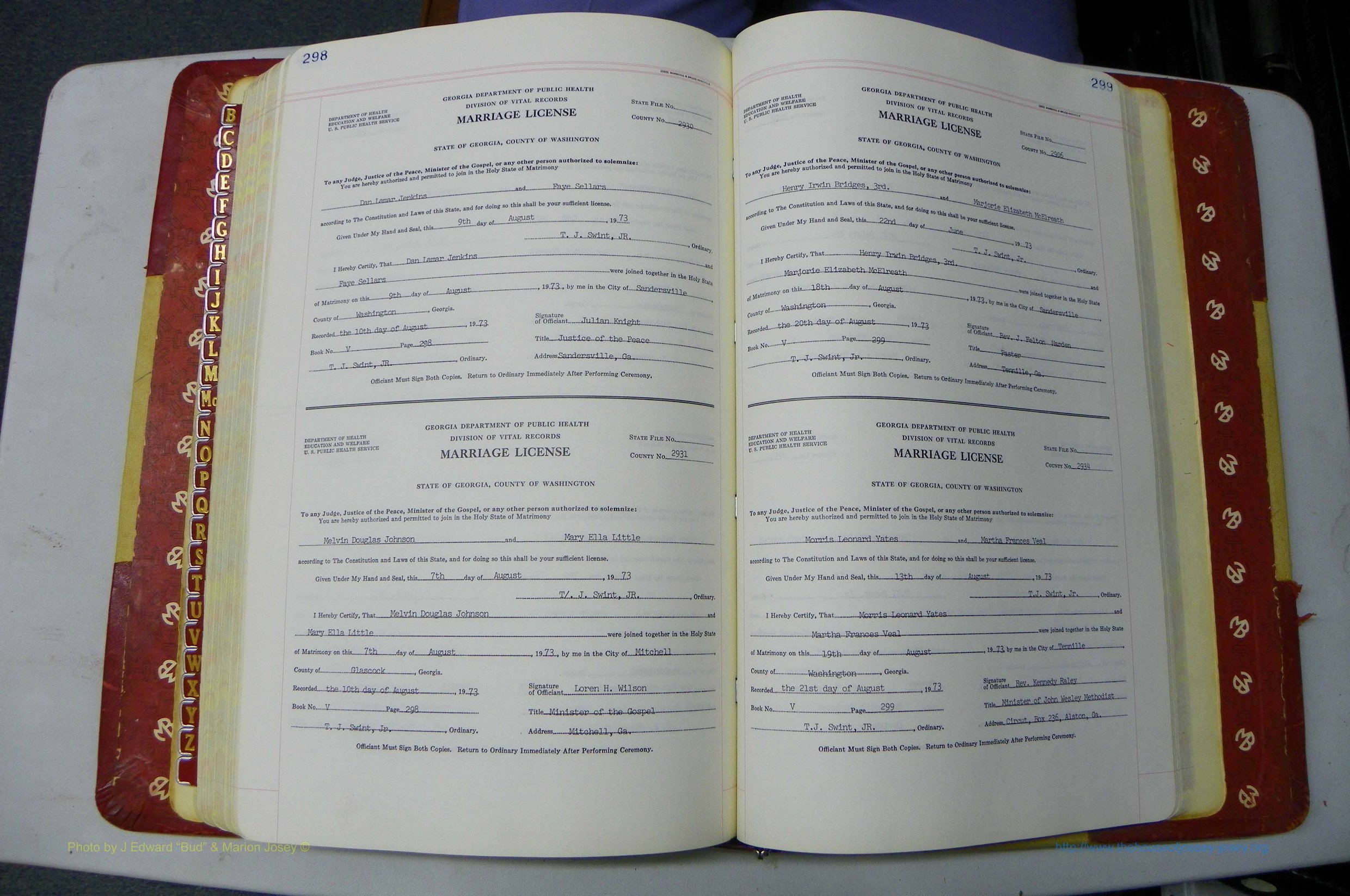Was GA, Mar. Book V, 1966 - 1975, White, P 298-299.JPG