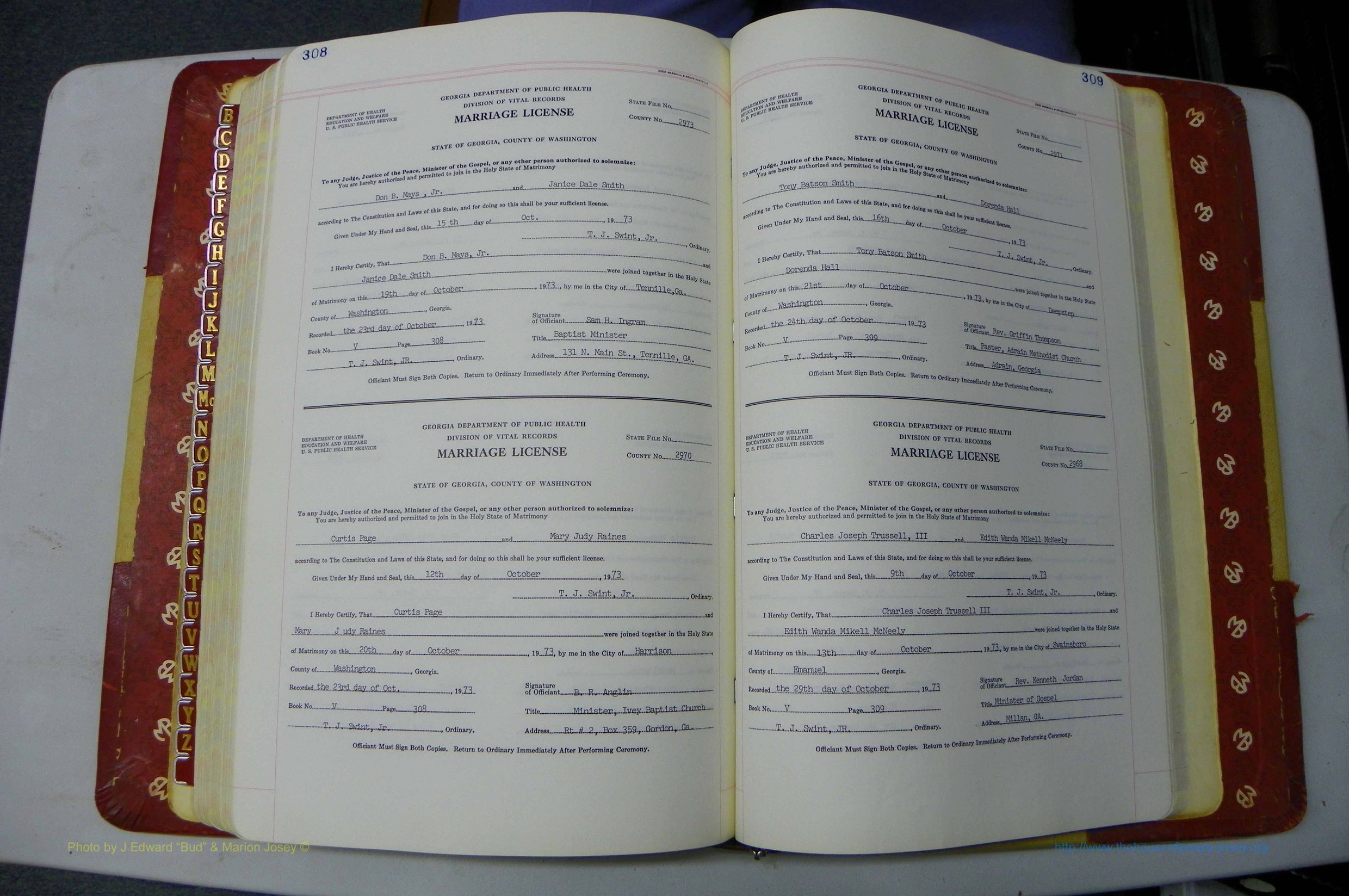 Was GA, Mar. Book V, 1966 - 1975, White, P 308-309.JPG