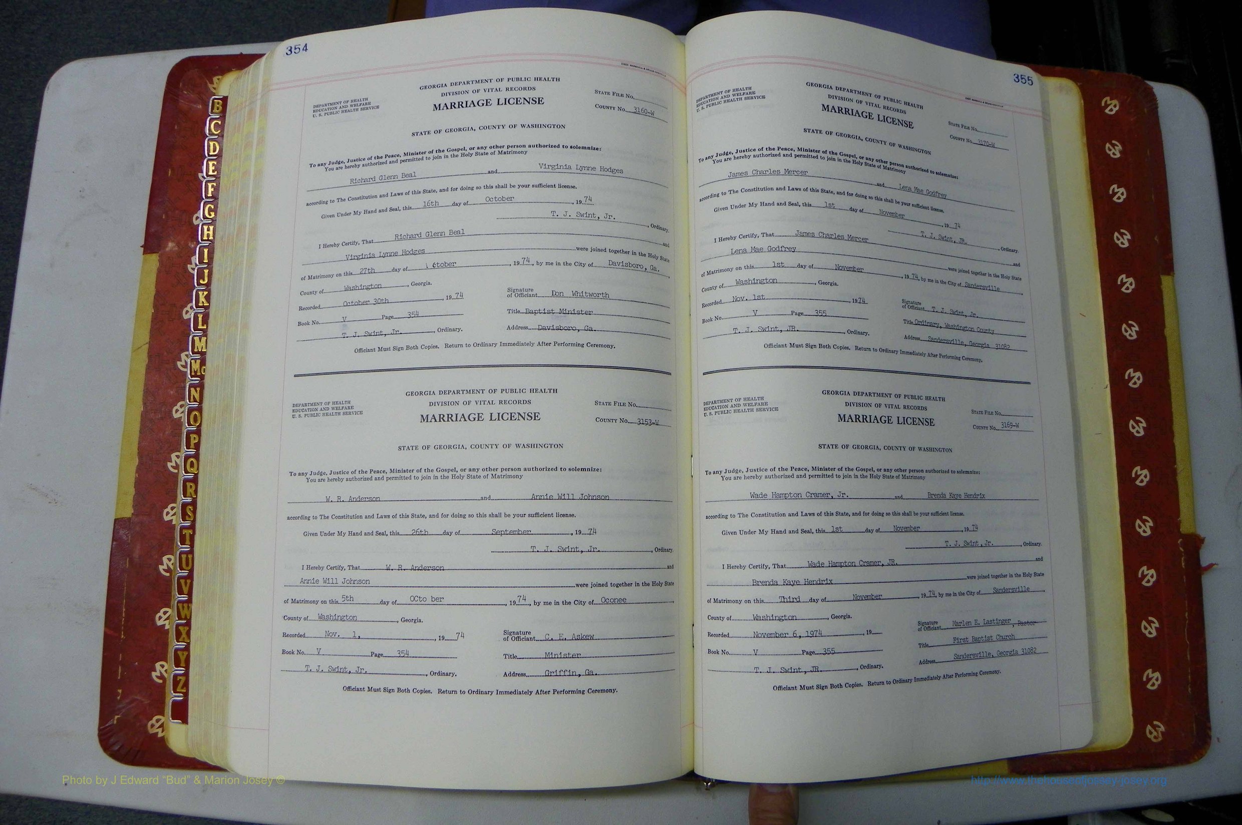 Was GA, Mar. Book V, 1966 - 1975, White, P 354-355.JPG