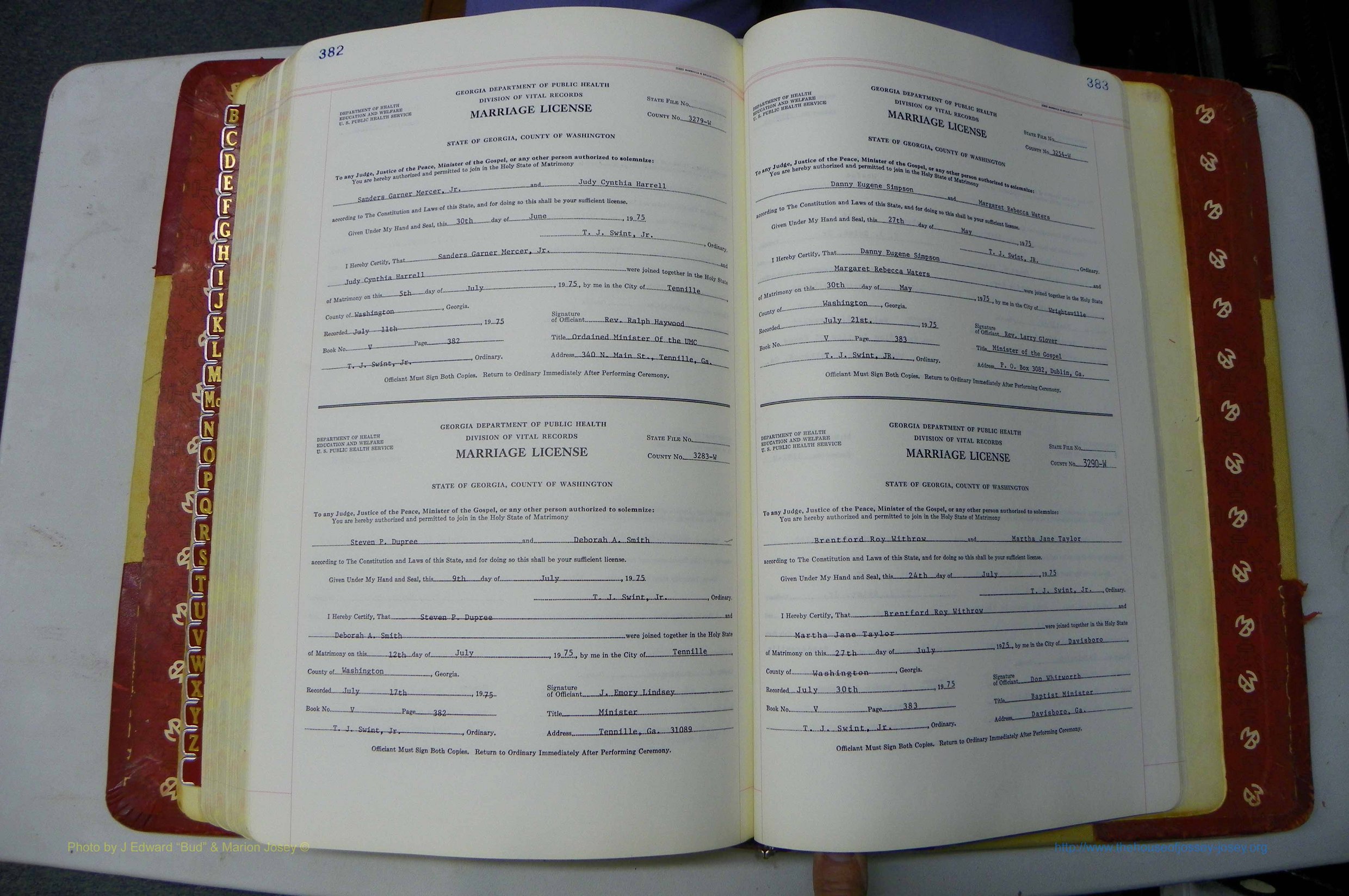 Was GA, Mar. Book V, 1966 - 1975, White, P 382-383.JPG
