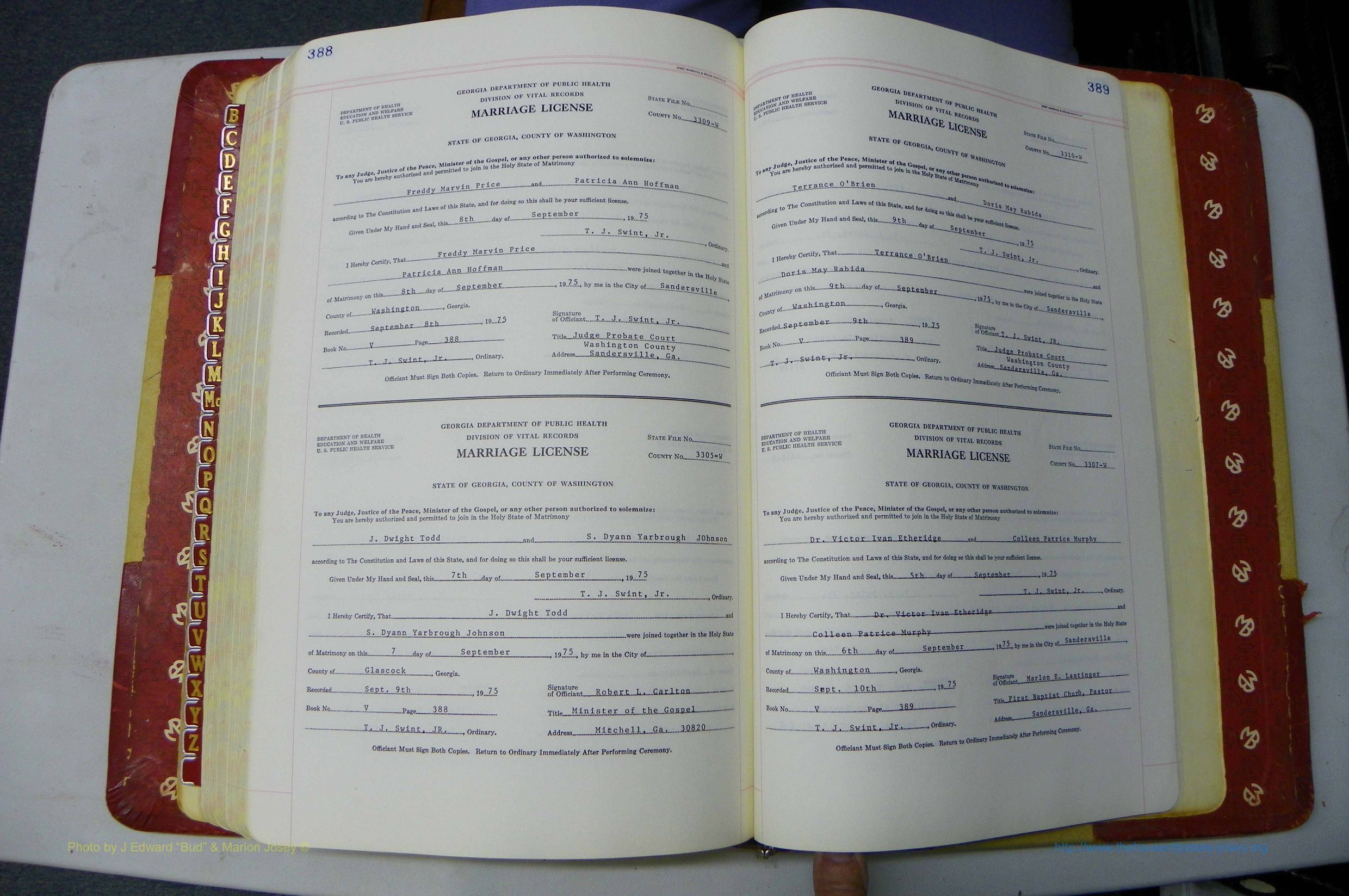 Was GA, Mar. Book V, 1966 - 1975, White, P 388-389.JPG