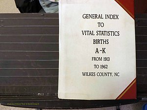 Wilkes Co, NC, Births, A-K, 1913-1962 (100).JPG