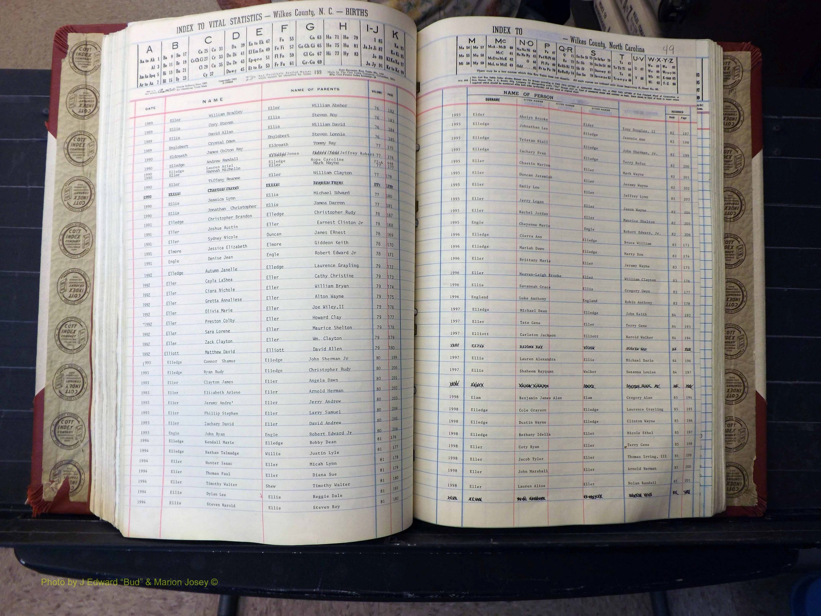 Wilkes Co, NC, Births, A-K, 1962-2010 (231).JPG