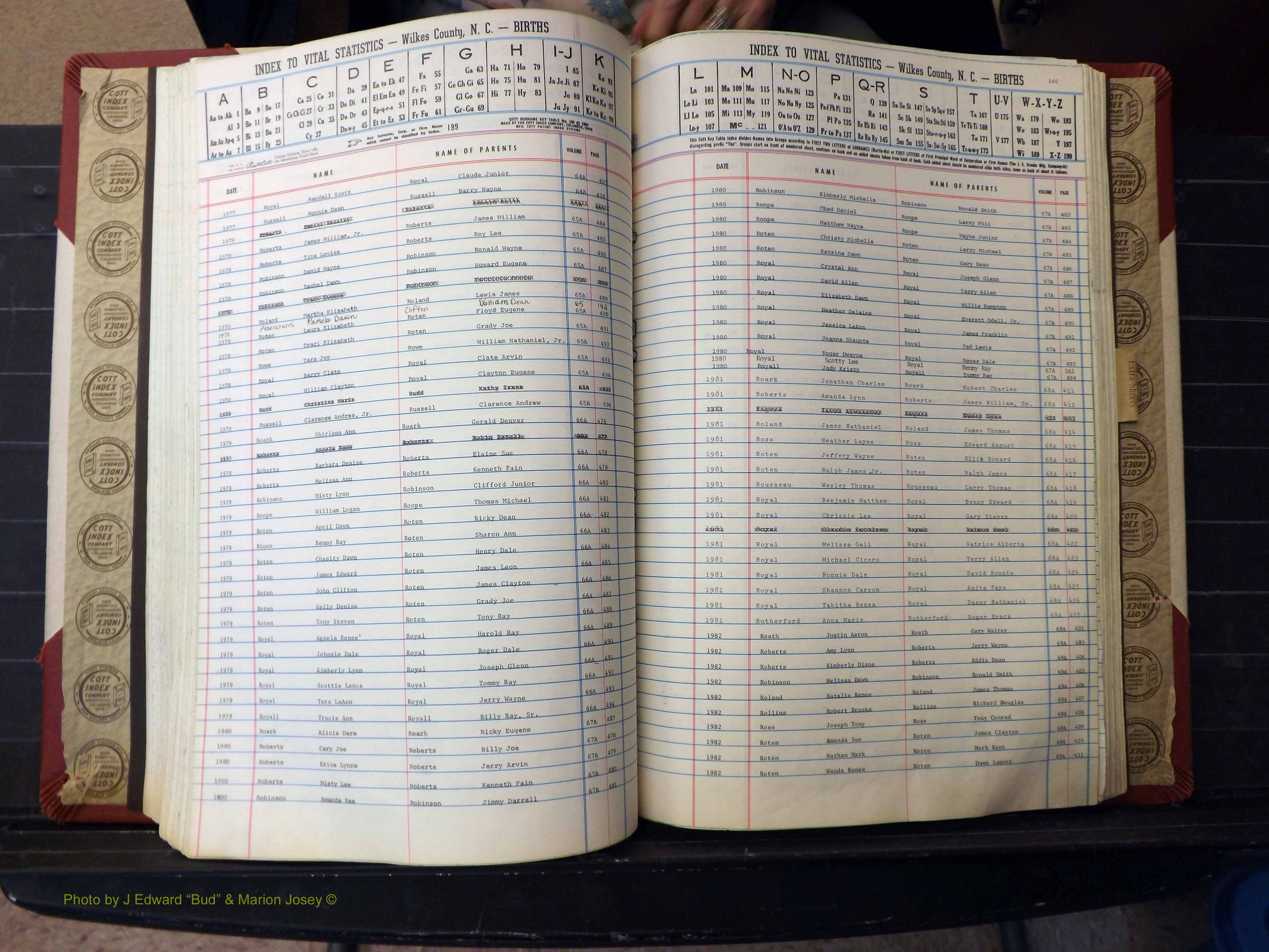 Wilkes Co, NC, Births, L-Z, 1962-2012 (204).JPG