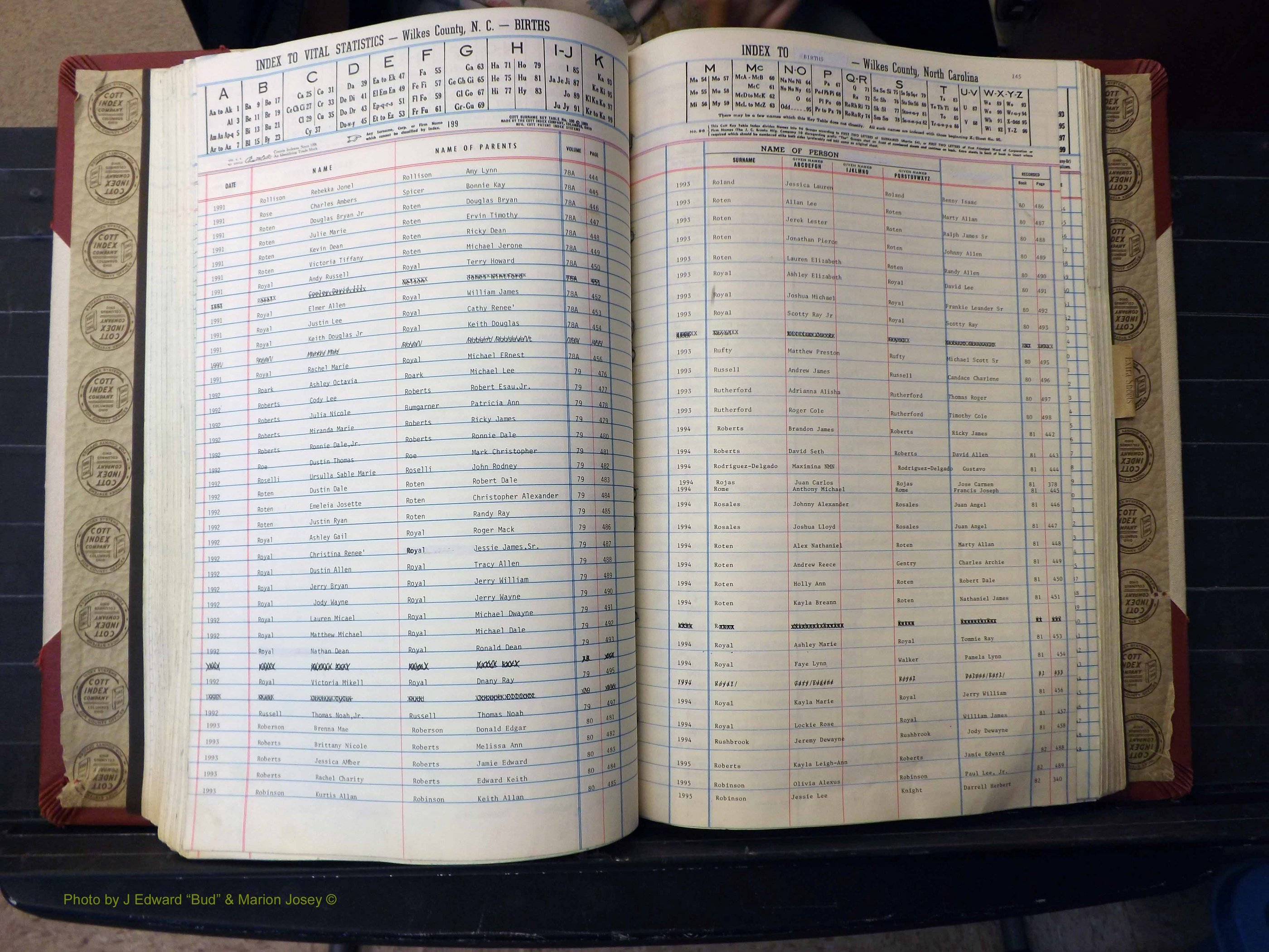 Wilkes Co, NC, Births, L-Z, 1962-2012 (207).JPG