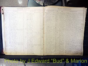 Wilkes Co, NC, Marriage Book 2, 1902-1911 (110).JPG