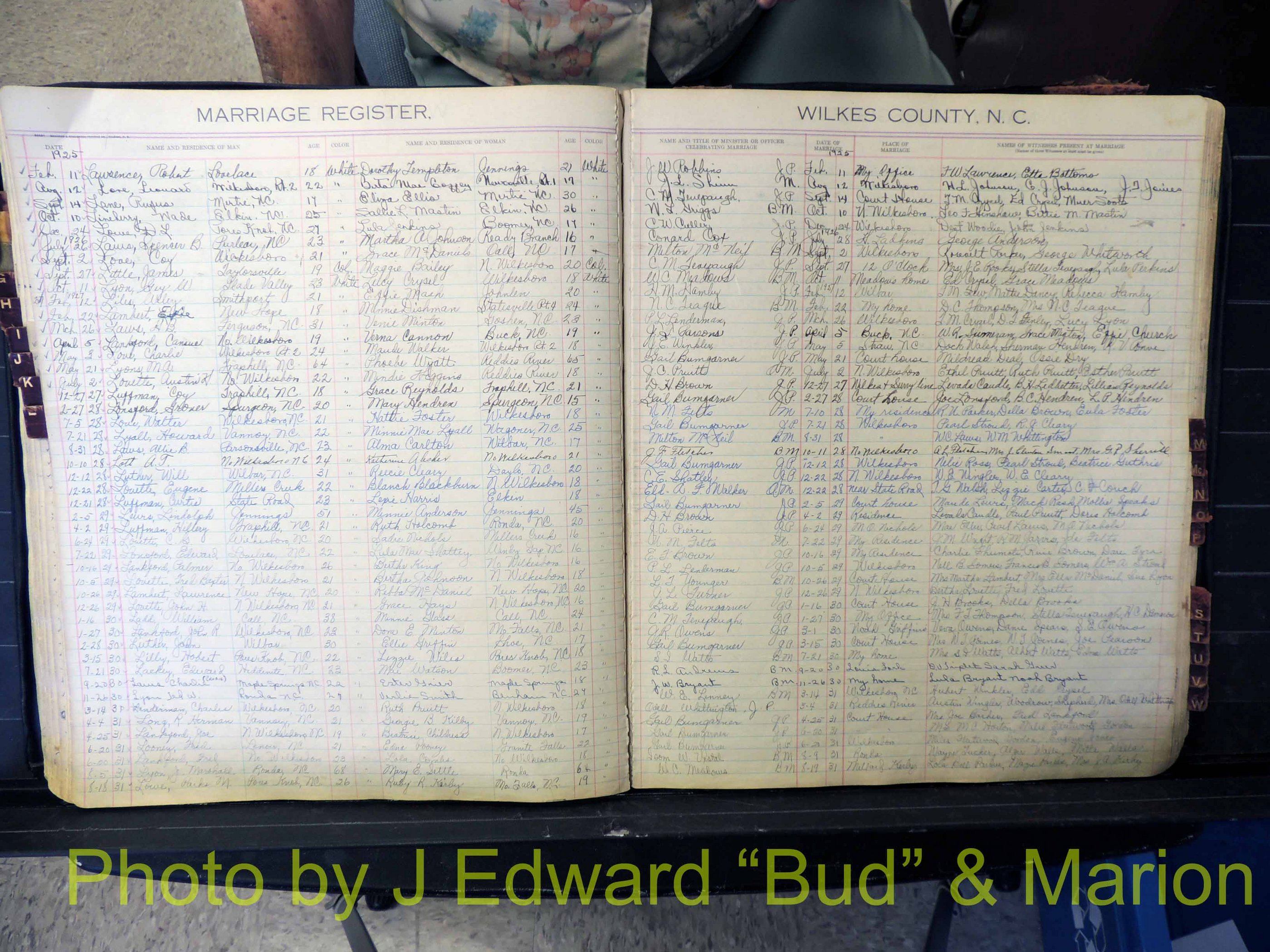 Wilkes Co, NC, Marriage Book 4, 1920-1937 (160).JPG