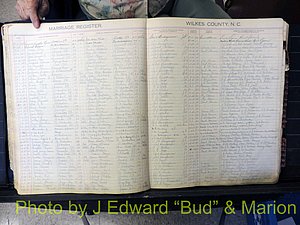 Wilkes Co, NC, Marriage Book 4, 1920-1937 (123).JPG