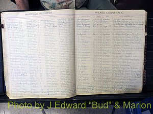 Wilkes Co, NC, Marriage Book 4, 1920-1937 (129).JPG