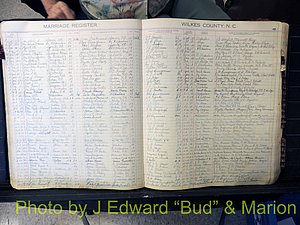 Wilkes Co, NC, Marriage Book 4, 1920-1937 (132).JPG