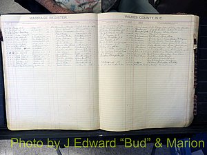 Wilkes Co, NC, Marriage Book 4, 1920-1937 (133).JPG