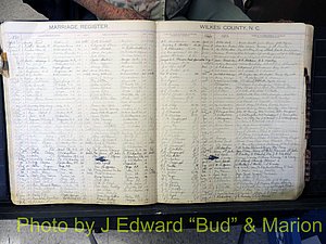 Wilkes Co, NC, Marriage Book 4, 1920-1937 (134).JPG