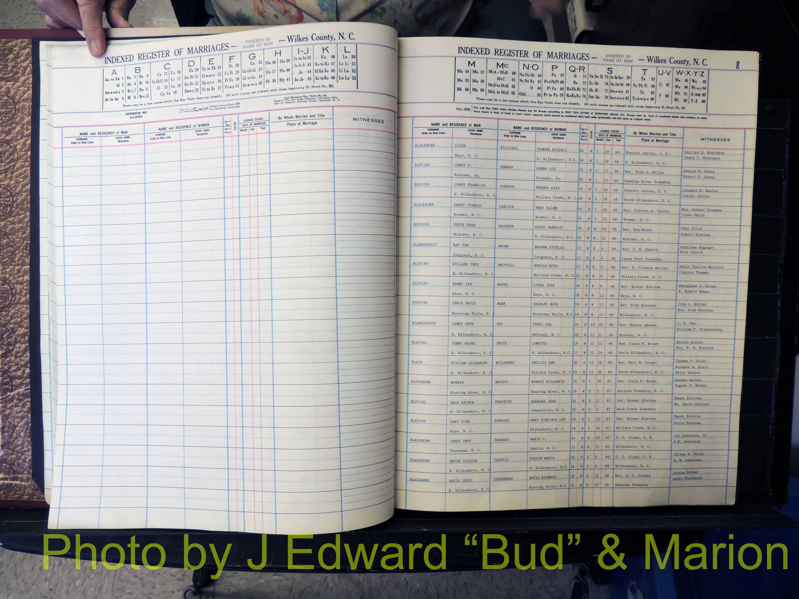 Wilkes Co, NC, Marriage Book 7, 1966-1976 (117).JPG