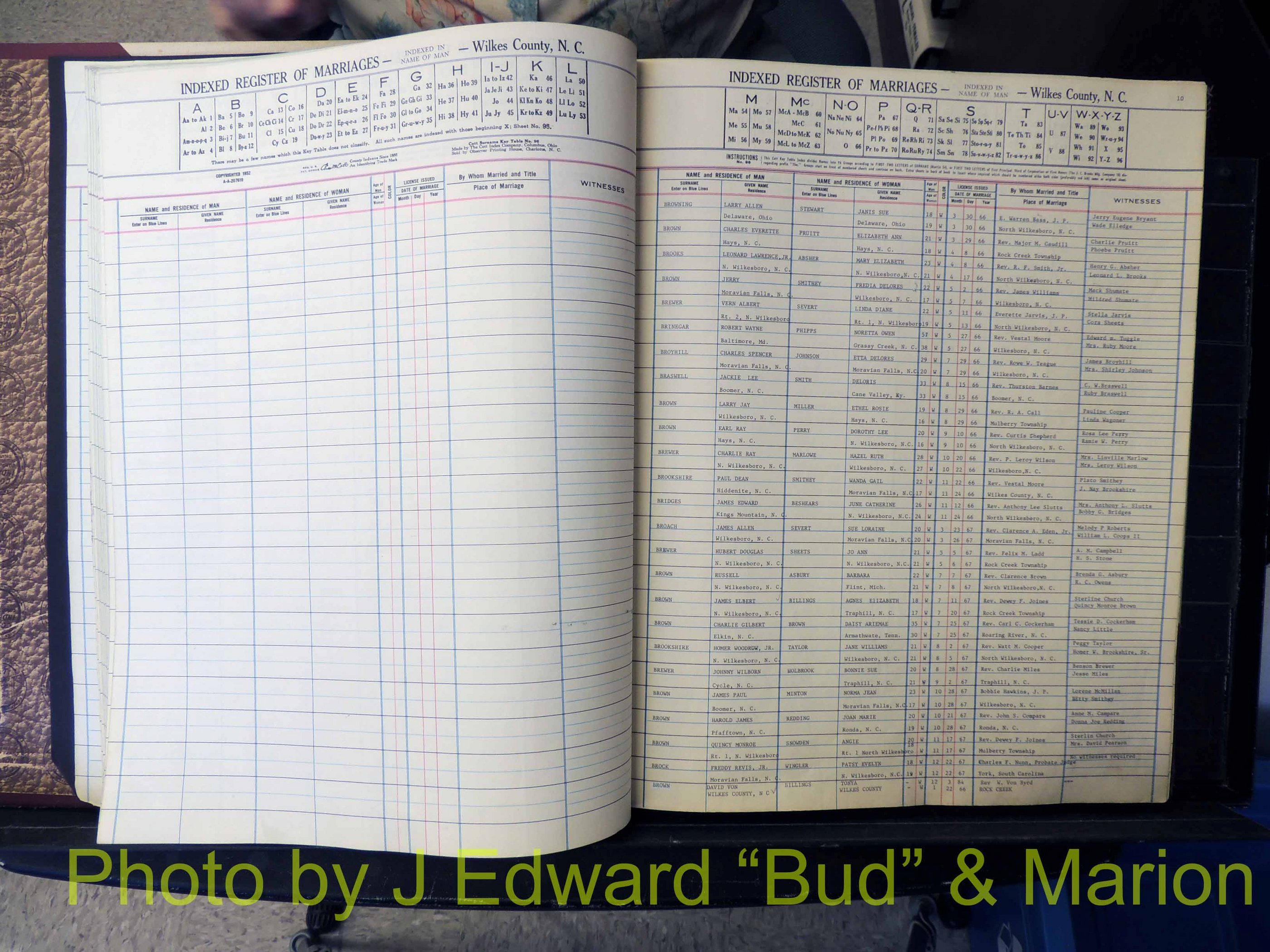 Wilkes Co, NC, Marriage Book 7, 1966-1976 (121).JPG