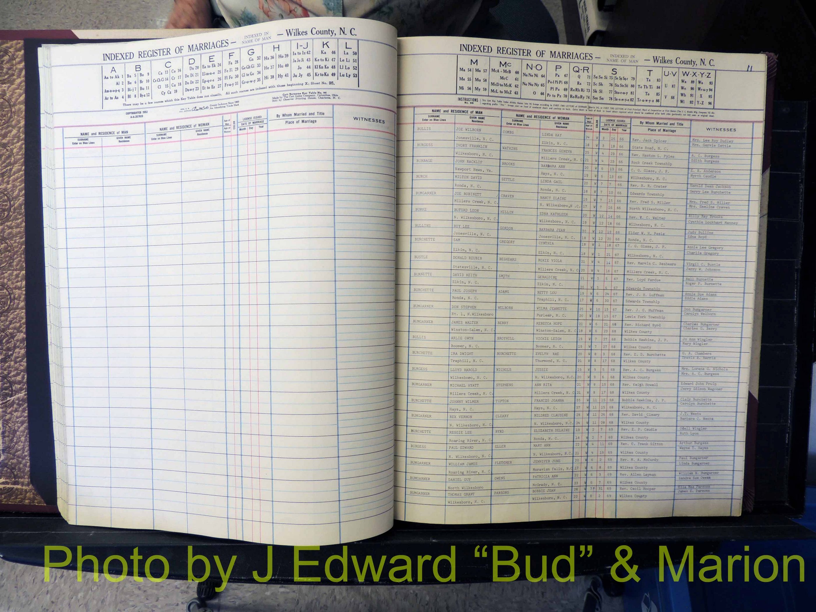 Wilkes Co, NC, Marriage Book 7, 1966-1976 (125).JPG