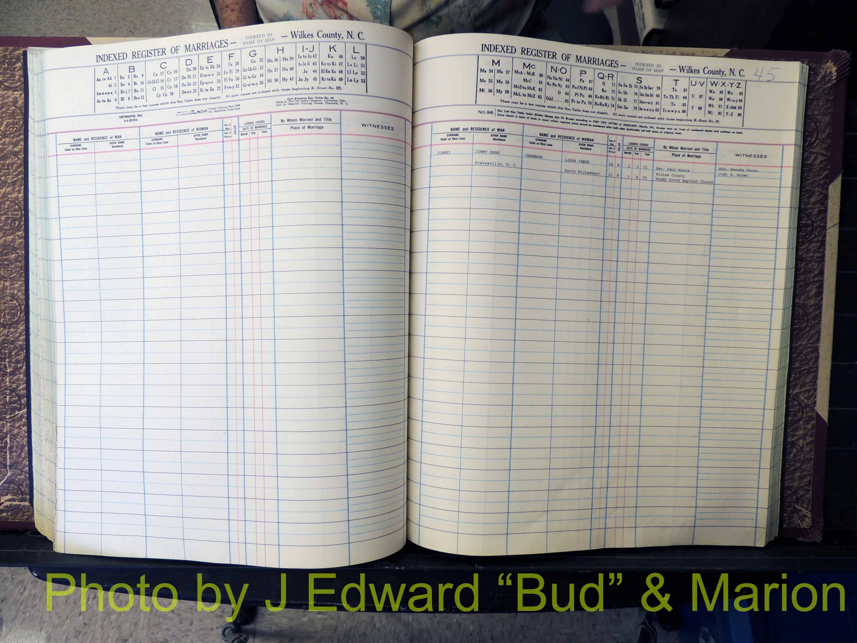 Wilkes Co, NC, Marriage Book 7, 1966-1976 (195).JPG