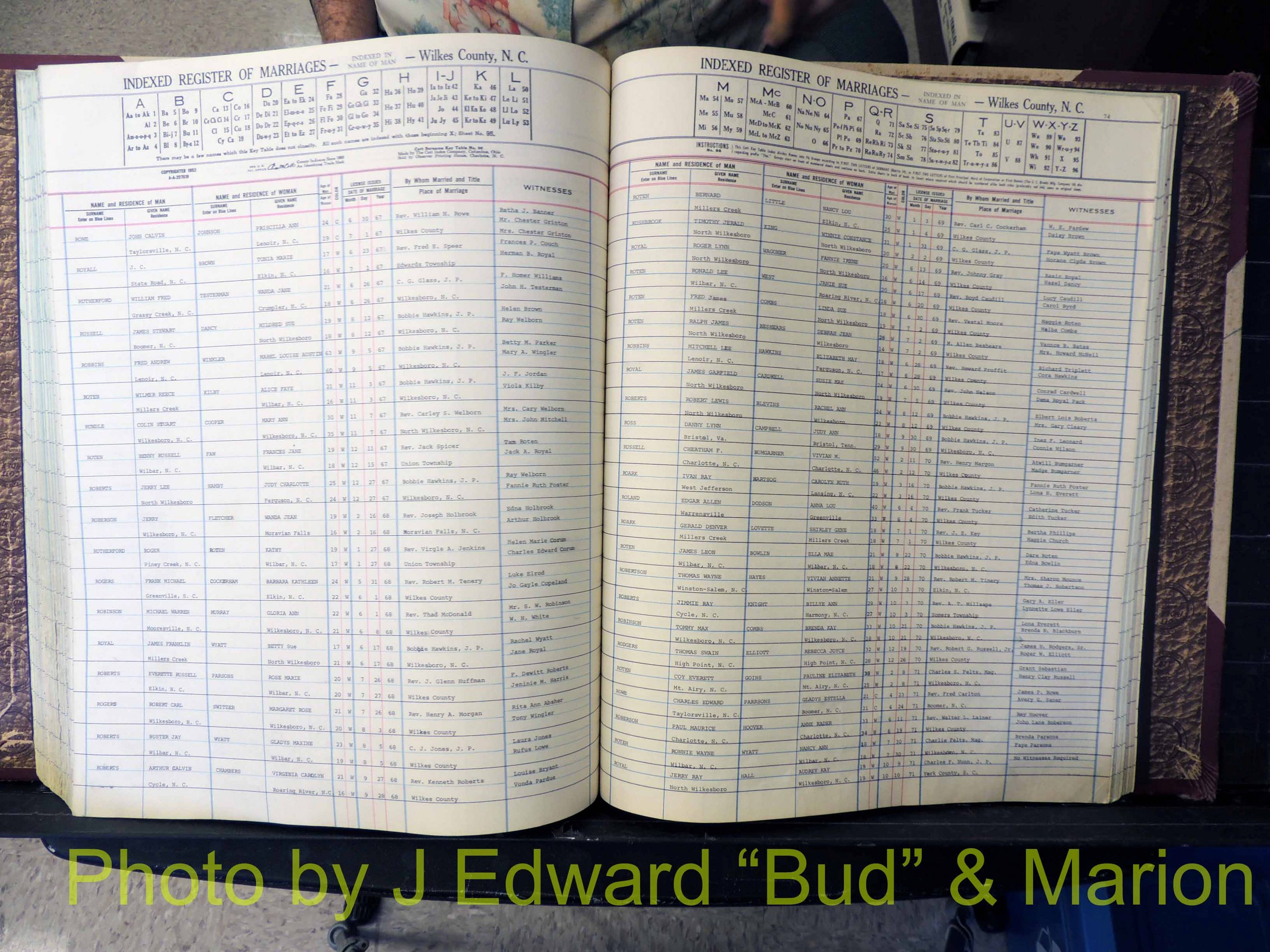 Wilkes Co, NC, Marriage Book 7, 1966-1976 (249).JPG