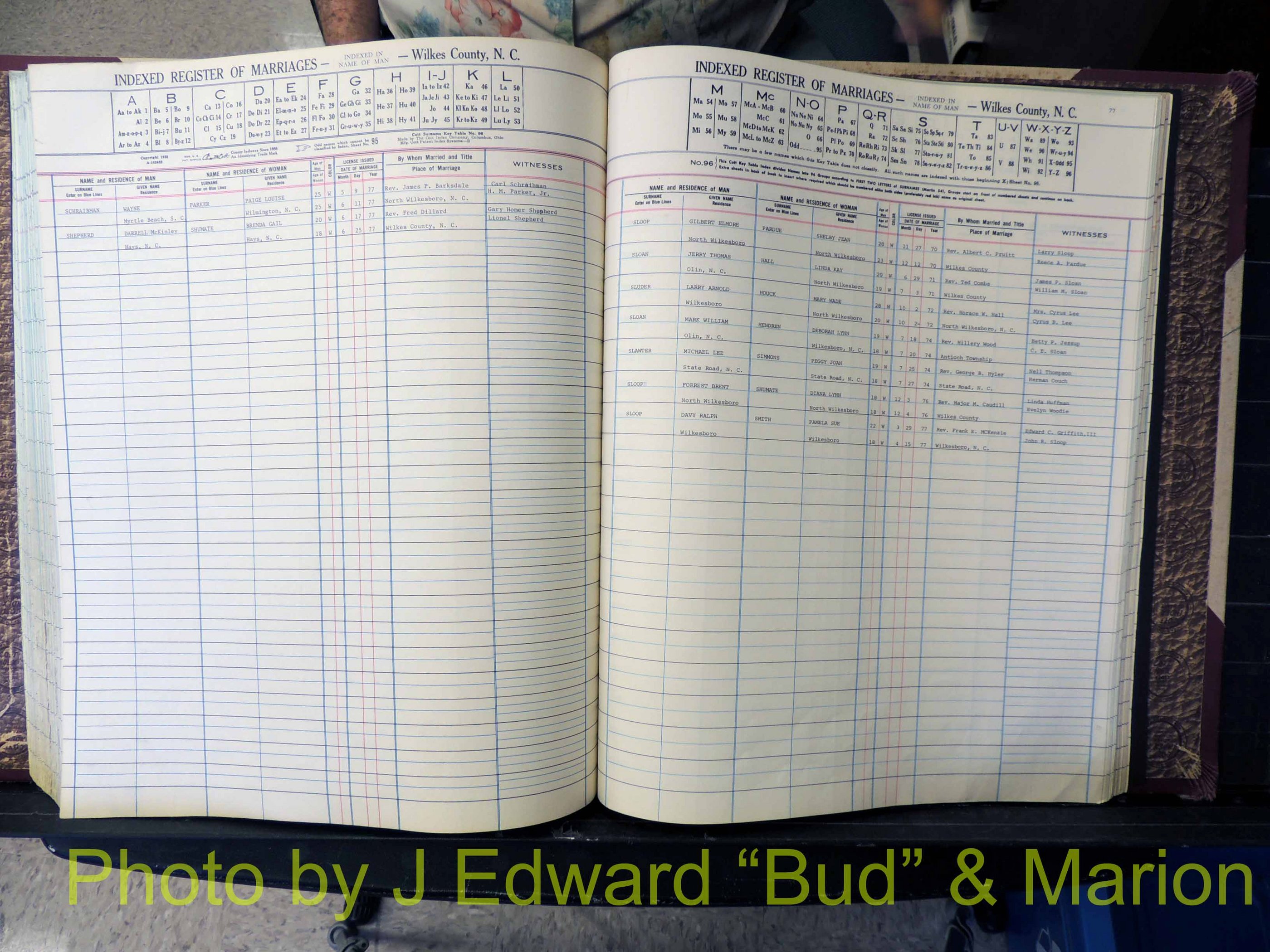 Wilkes Co, NC, Marriage Book 7, 1966-1976 (258).JPG