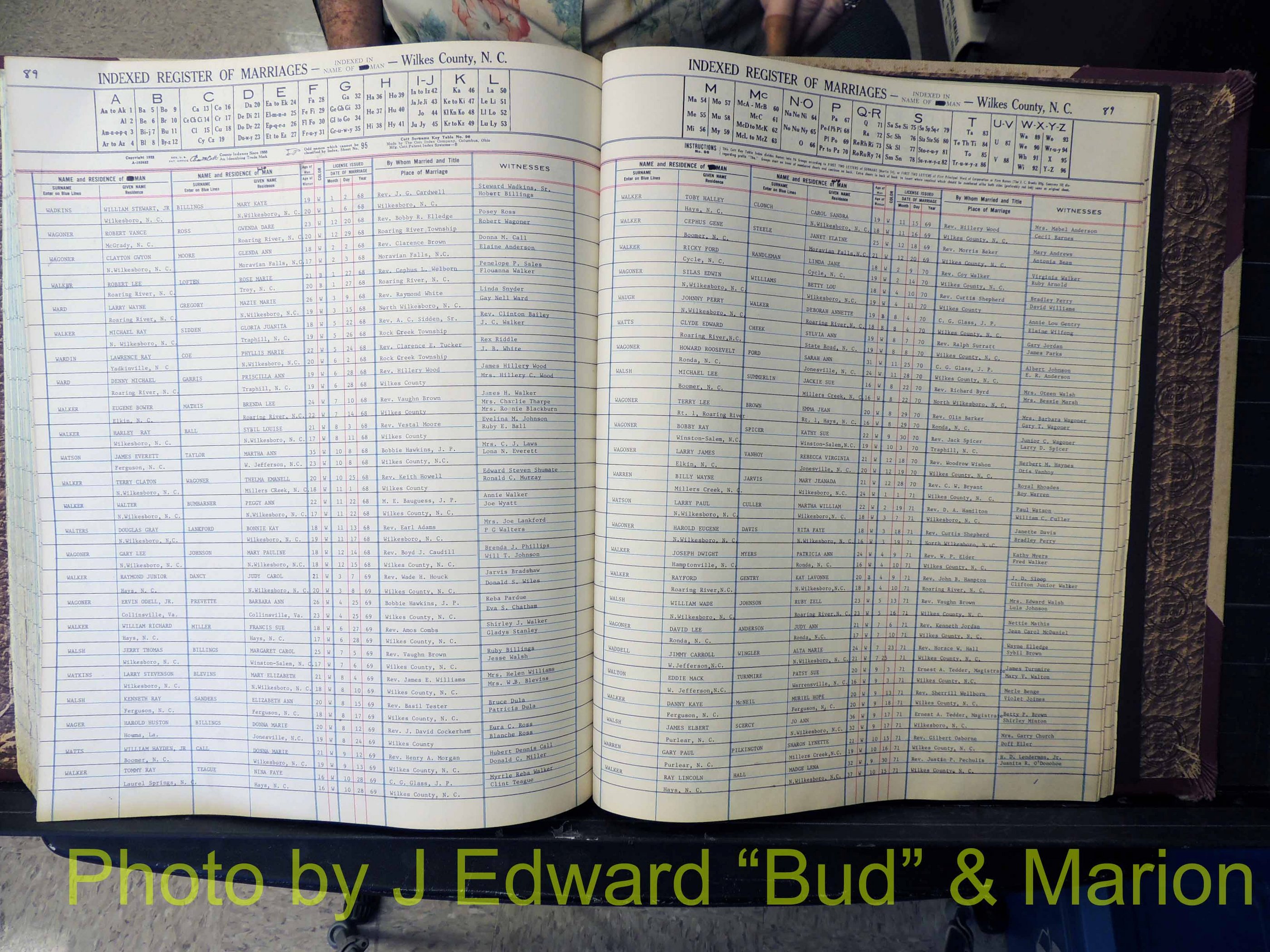 Wilkes Co, NC, Marriage Book 7, 1966-1976 (277).JPG