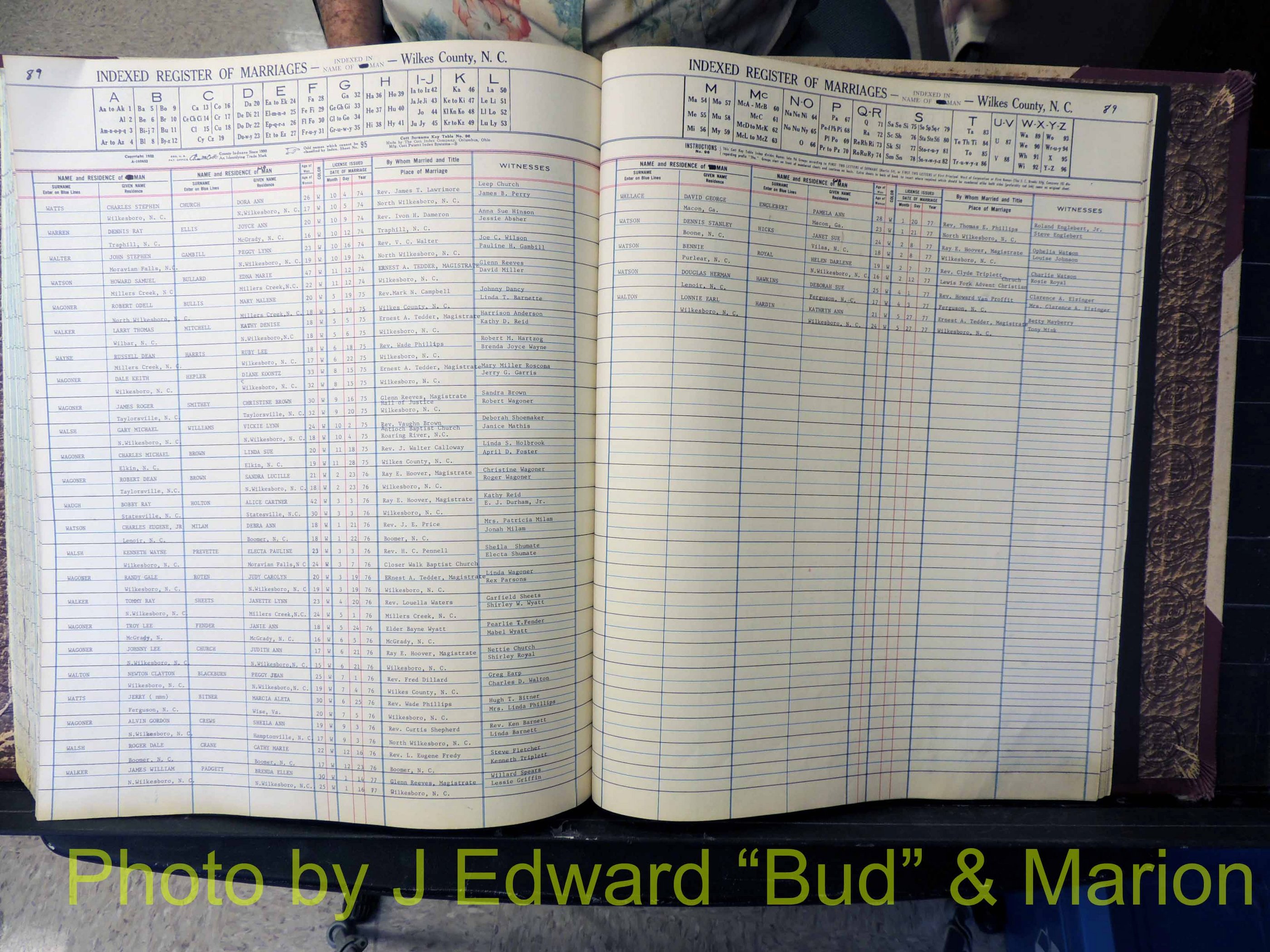 Wilkes Co, NC, Marriage Book 7, 1966-1976 (279).JPG