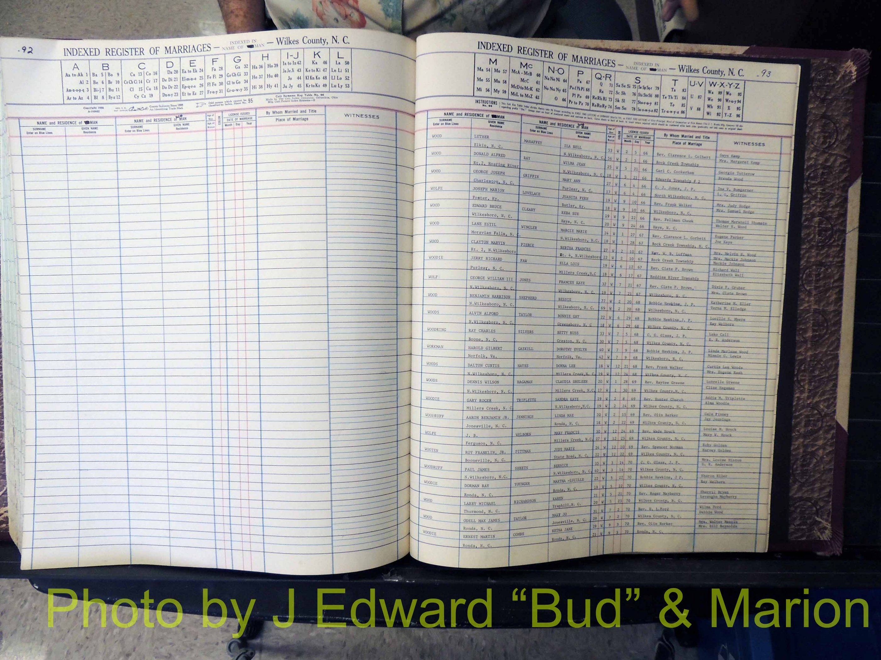 Wilkes Co, NC, Marriage Book 7, 1966-1976 (285).JPG