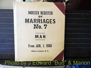 Wilkes Co, NC, Marriage Book 7, 1966-1976 (100).JPG