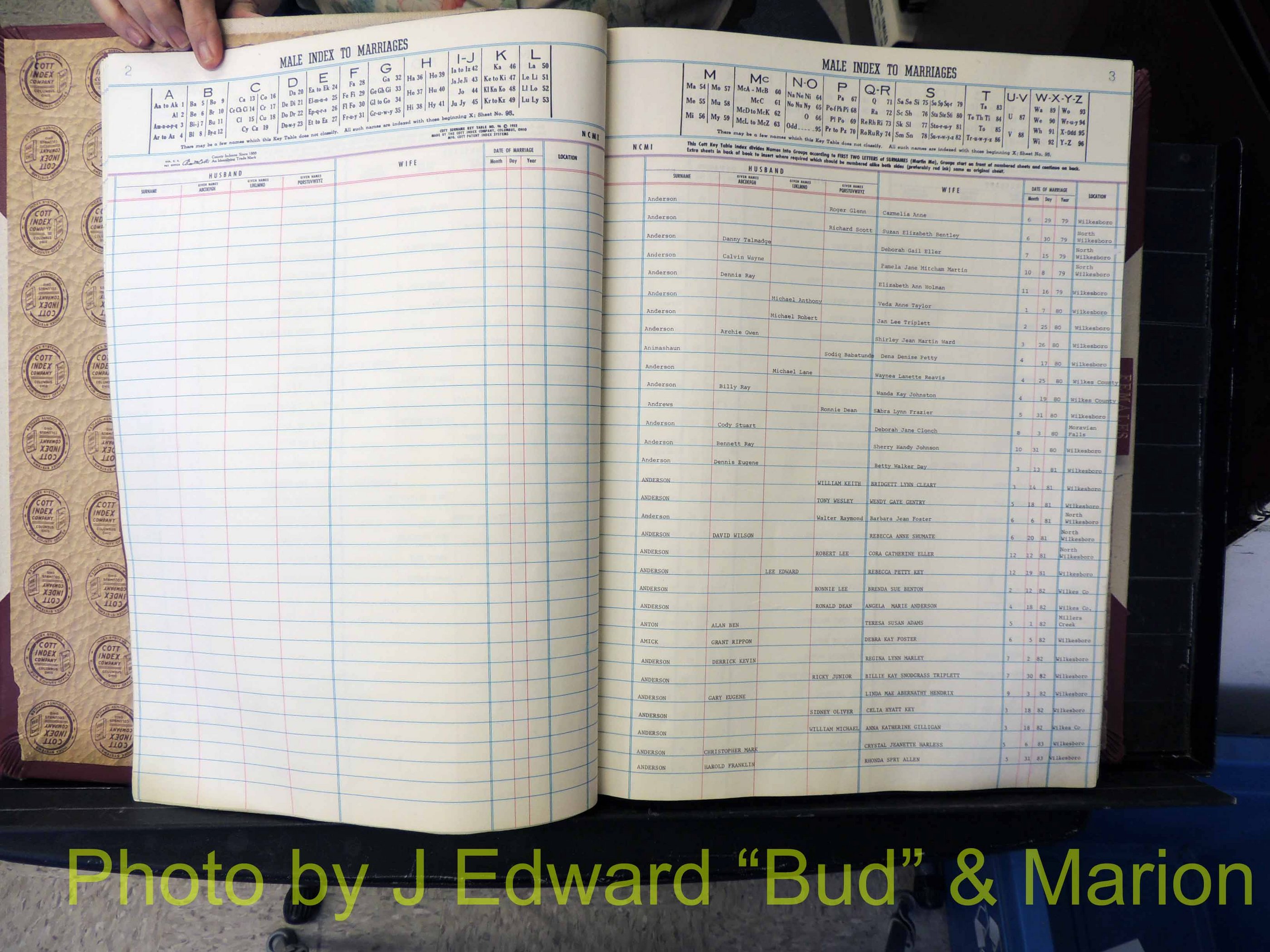 Wilkes Co, NC, Marriage Book 9, 1979-1991 (104).JPG