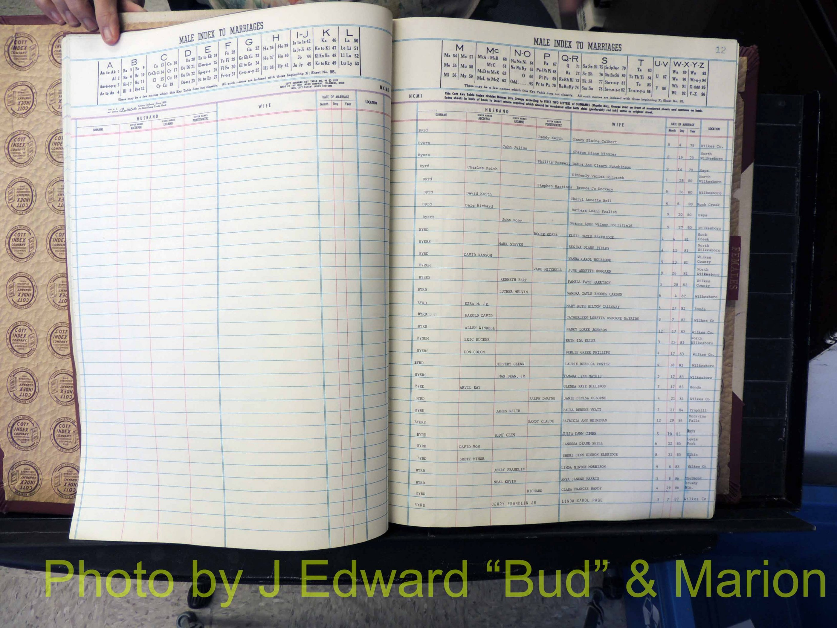 Wilkes Co, NC, Marriage Book 9, 1979-1991 (119).JPG