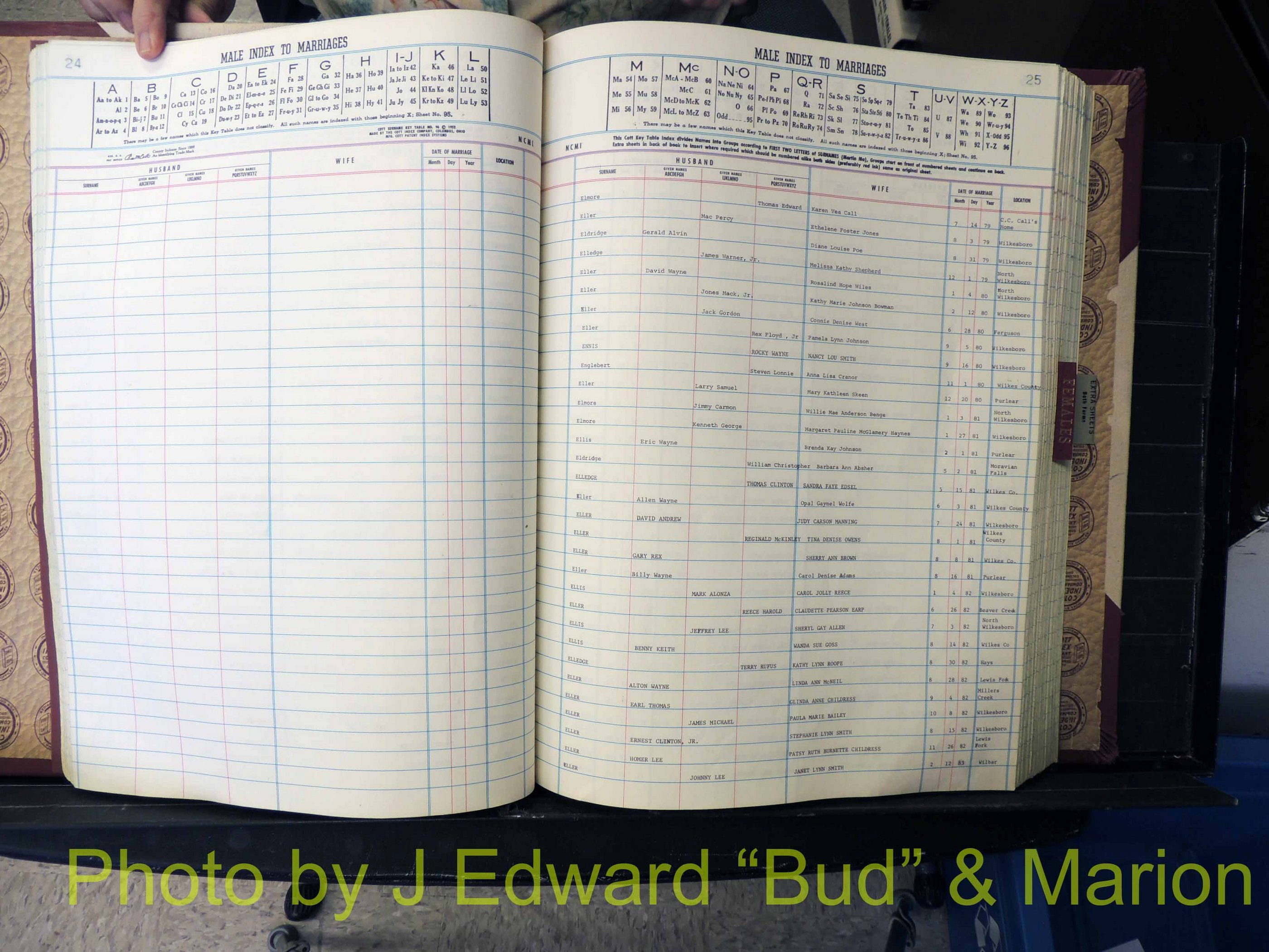 Wilkes Co, NC, Marriage Book 9, 1979-1991 (139).JPG