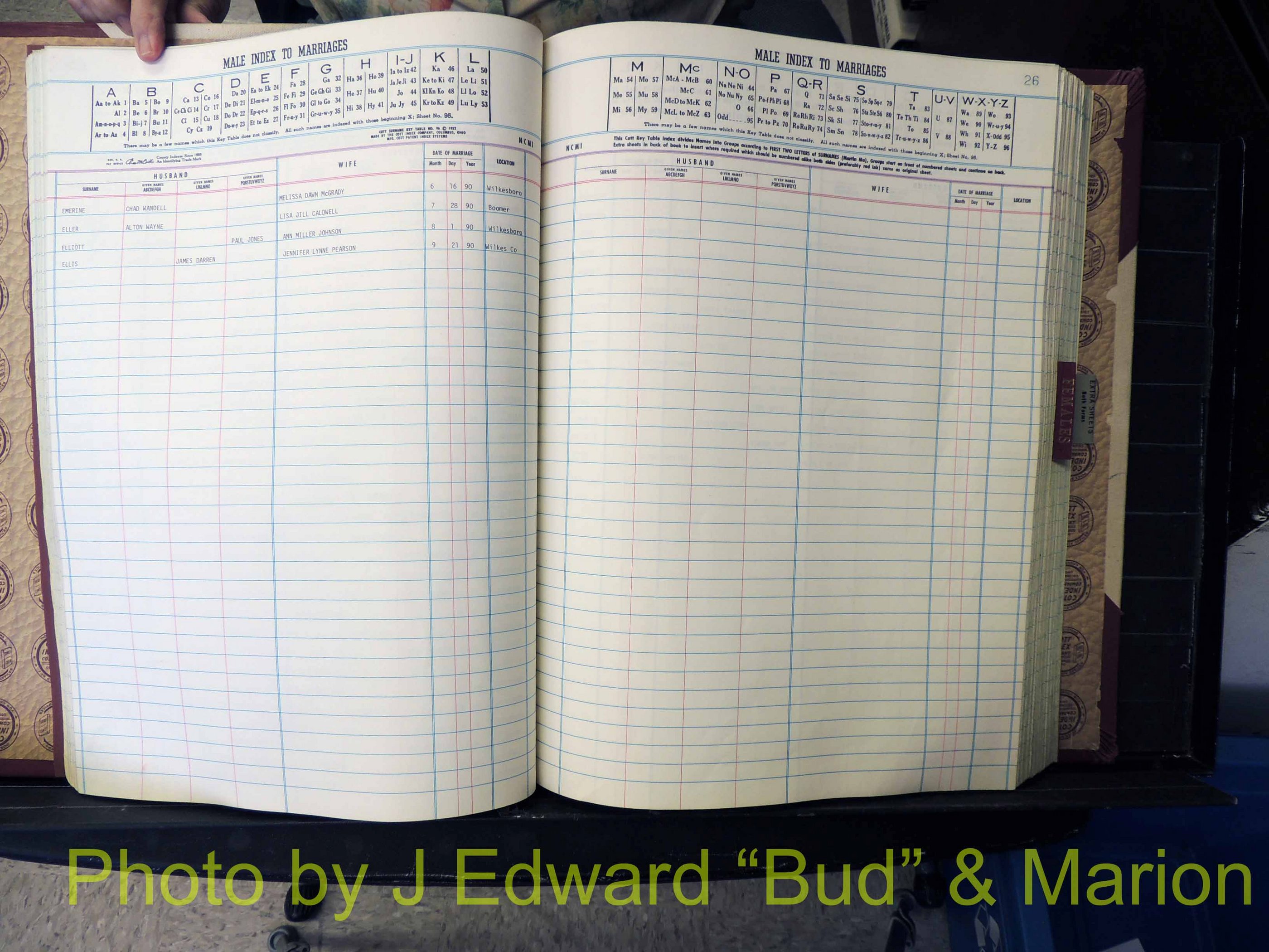 Wilkes Co, NC, Marriage Book 9, 1979-1991 (141).JPG
